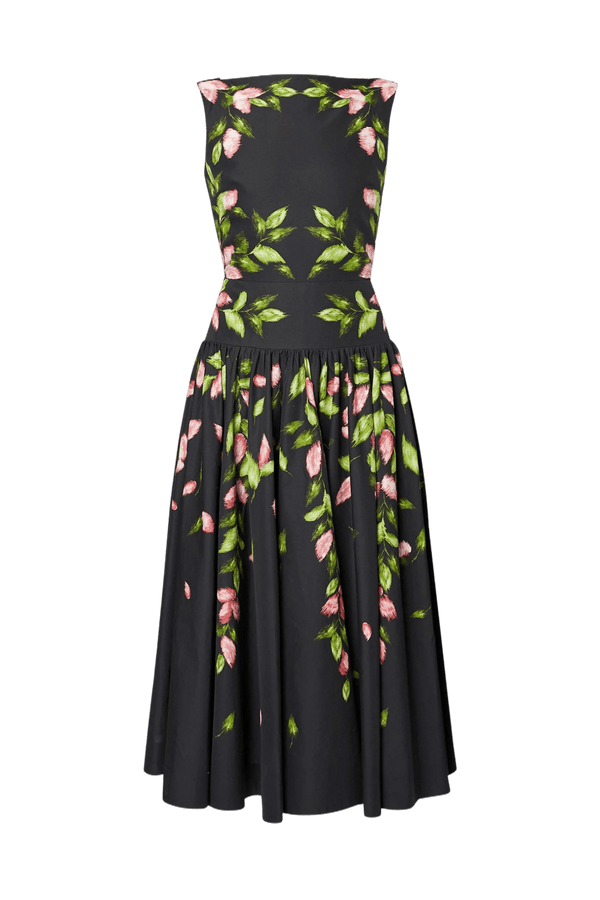 Sleeveless Midi Dress - ALBOUSHIYA - district 5 - dubai - riyadh - abaya - dresses - designers - evening wear - luxury - elegance - craftsmanship - gowns - cocktail dresses - collections - georges