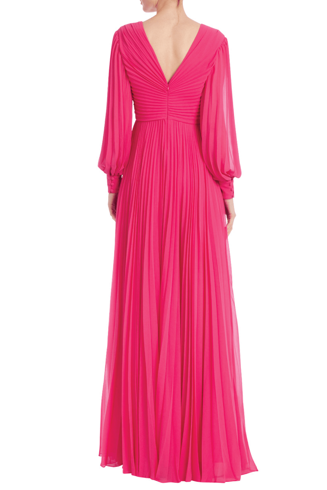 Soft Long Deep V - Neck Gown - ALBOUSHIYA - district 5 - dubai - riyadh - abaya - dresses - designers - evening wear - luxury - elegance - craftsmanship - gowns - cocktail dresses - collections - georges