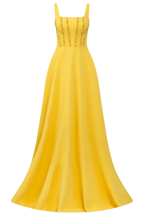 Sophie Crepe Dress - ALBOUSHIYA - district 5 - dubai - riyadh - abaya - dresses - designers - evening wear - luxury - elegance - craftsmanship - gowns - cocktail dresses - collections - georges