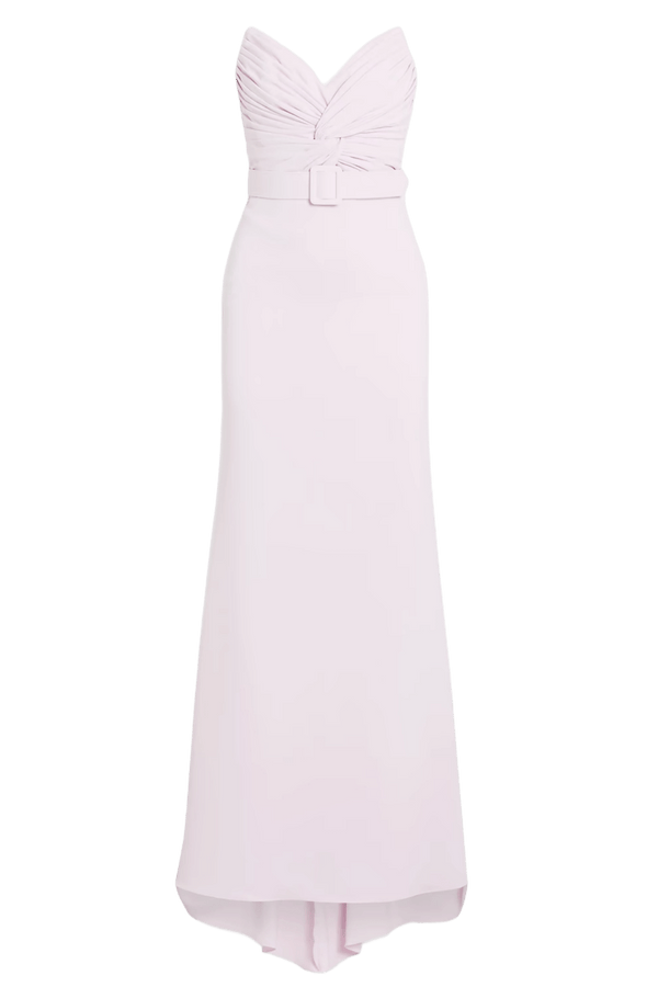 Strapless Twisted Bodice Gown - ALBOUSHIYA - district 5 - dubai - riyadh - abaya - dresses - designers - evening wear - luxury - elegance - craftsmanship - gowns - cocktail dresses - collections - georges