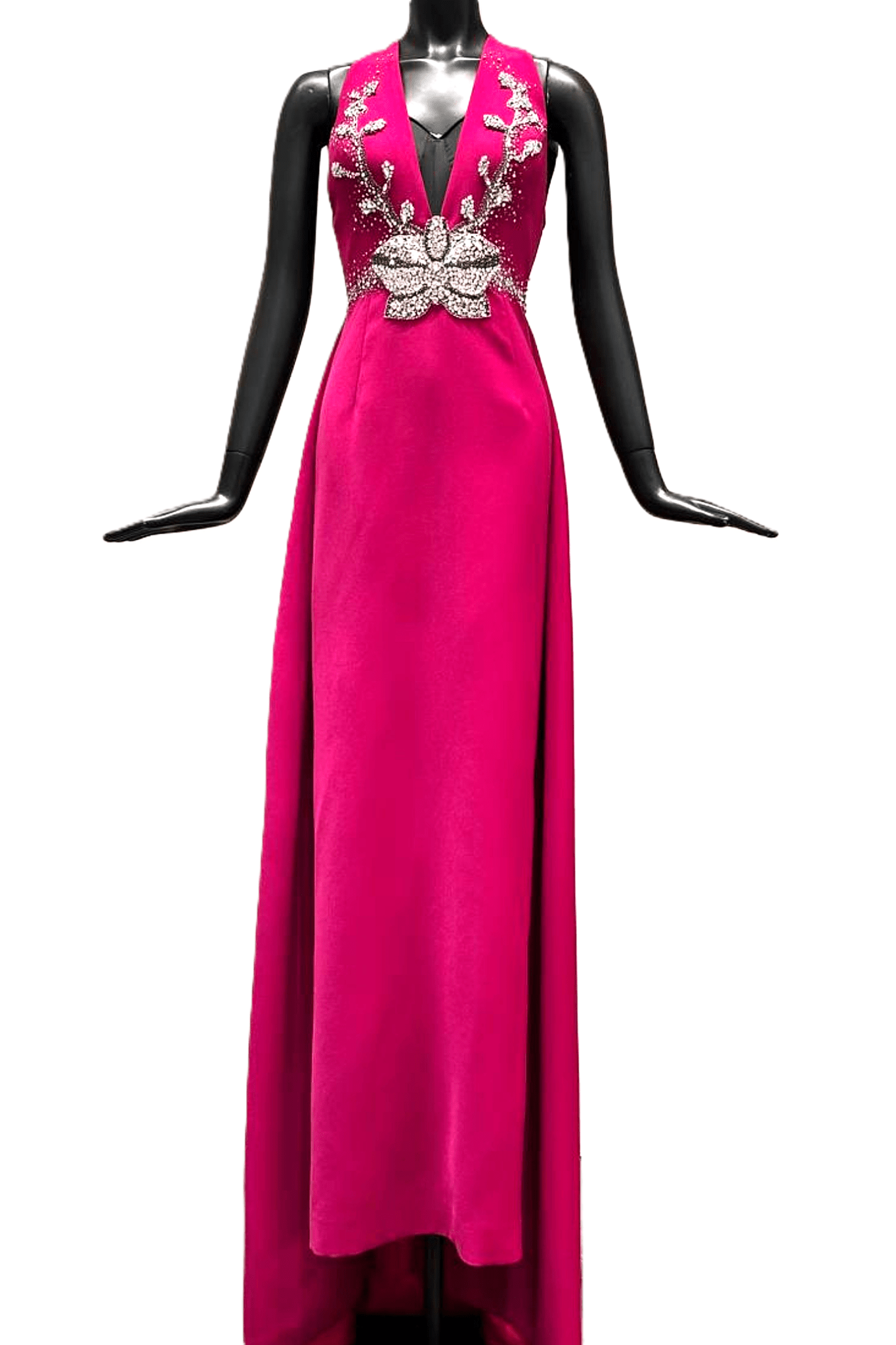 Strappy Deep V - Neck Dress - ALBOUSHIYA - district 5 - dubai - riyadh - abaya - dresses - designers - evening wear - luxury - elegance - craftsmanship - gowns - cocktail dresses - collections - georges