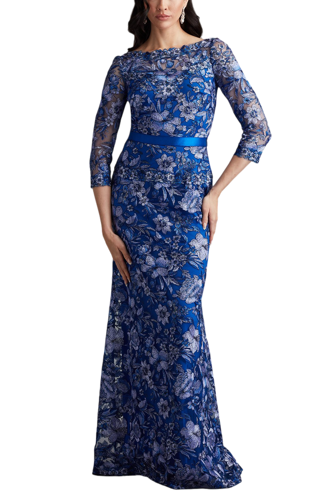 Fulcher Embroidered Illusion Gown