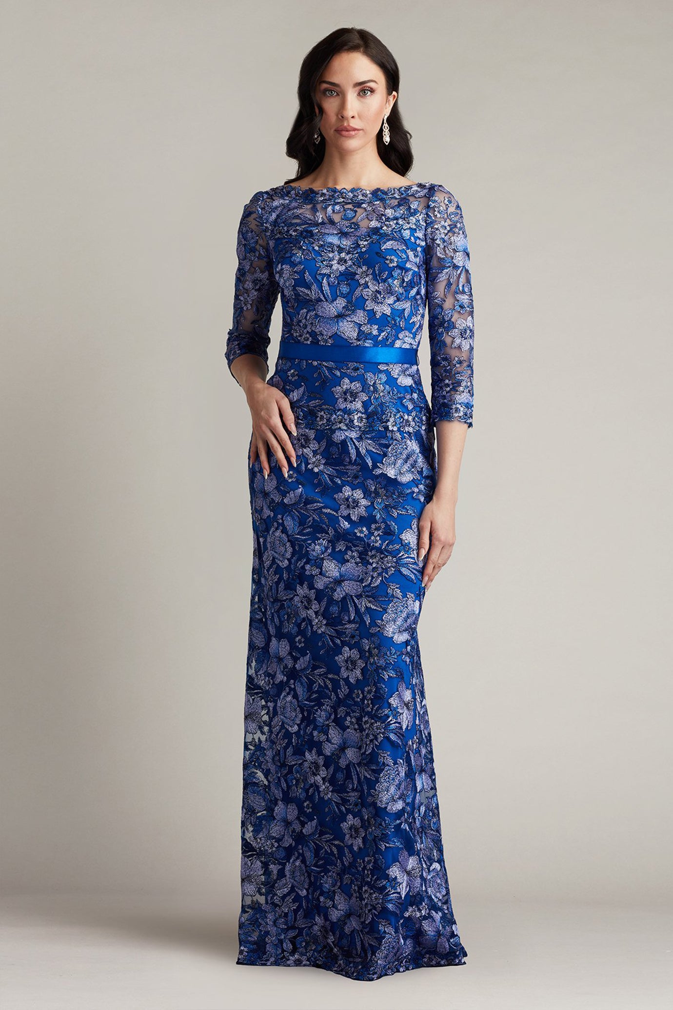Fulcher Embroidered Illusion Gown