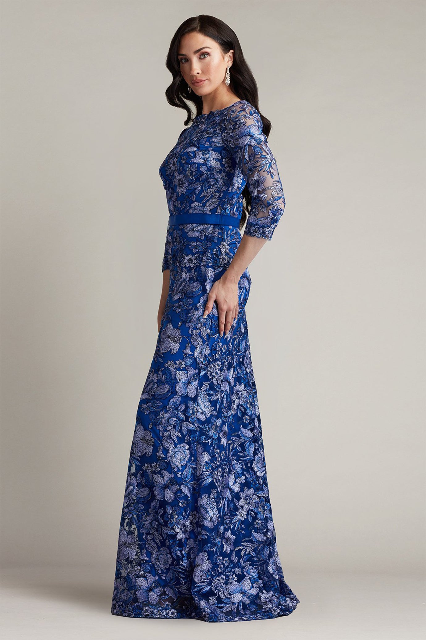 Fulcher Embroidered Illusion Gown