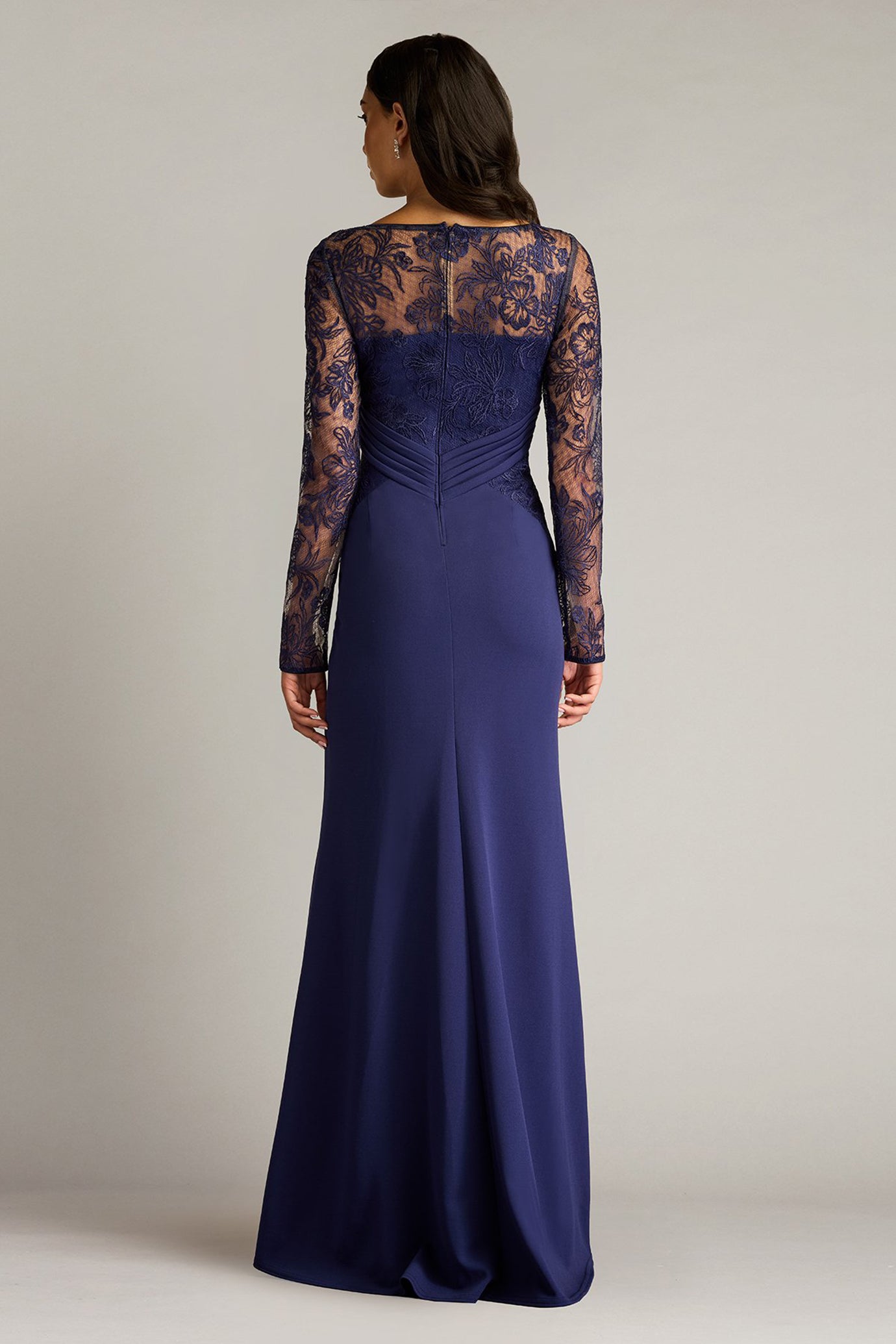 Ravina Embroidered Illusion Gown