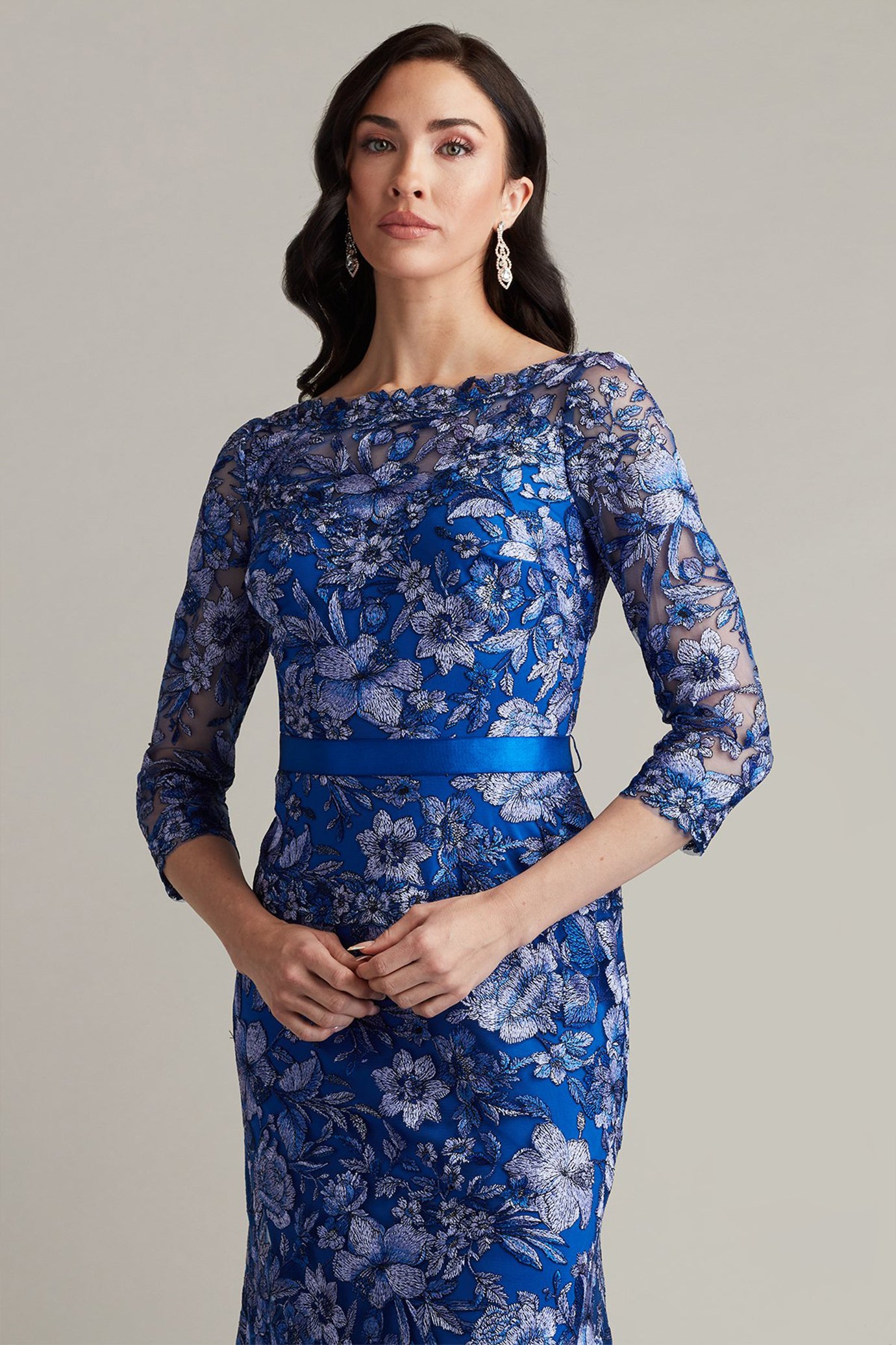 Fulcher Embroidered Illusion Gown