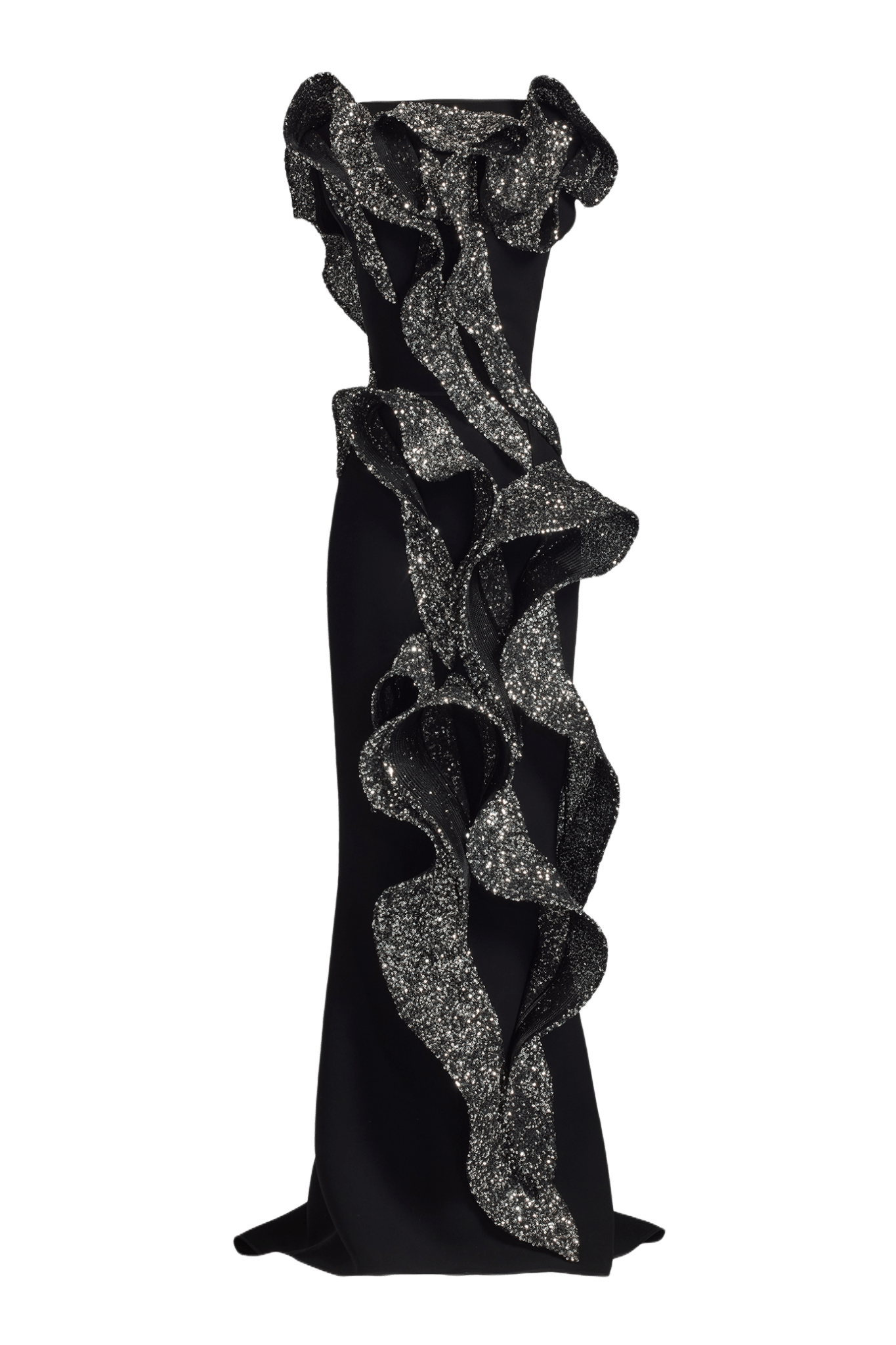 Tantalise Wave Gown - ALBOUSHIYA - district 5 - dubai - riyadh - abaya - dresses - designers - evening wear - luxury - elegance - craftsmanship - gowns - cocktail dresses - collections - georges