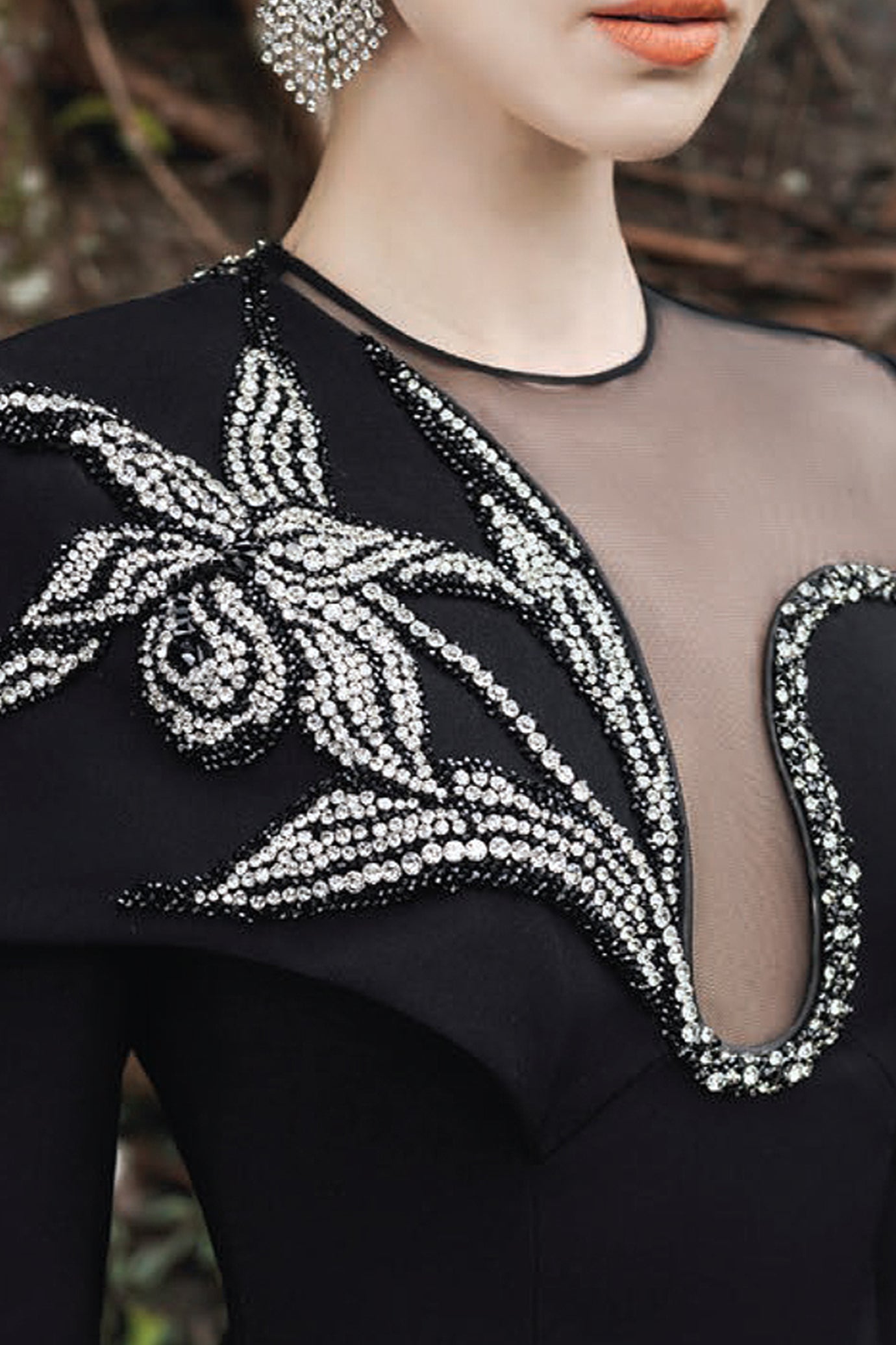 Crepe Evening Gown