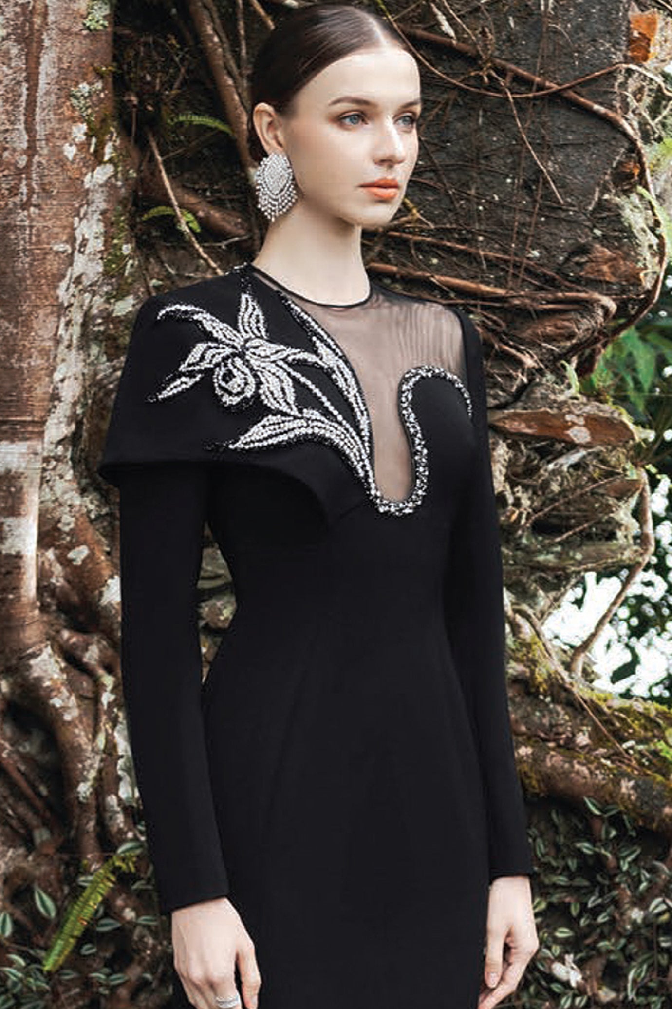Crepe Evening Gown