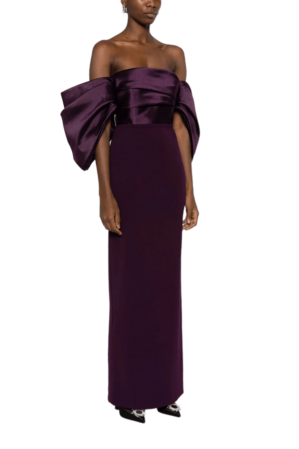 The Arla Maxi Dress - ALBOUSHIYA - district 5 - dubai - riyadh - abaya - dresses - designers - evening wear - luxury - elegance - craftsmanship - gowns - cocktail dresses - collections - georges