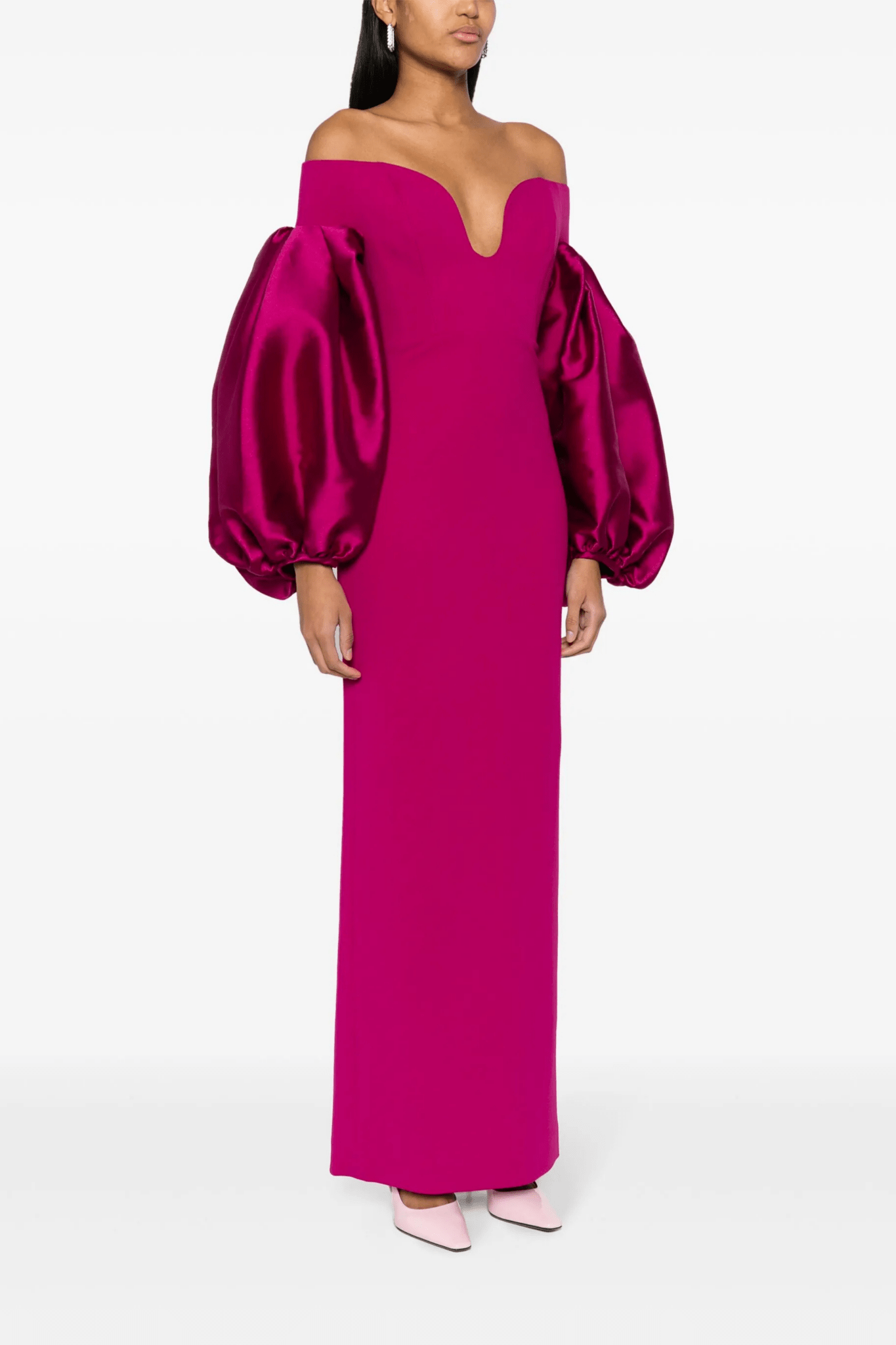 The Mora Maxi Dress - ALBOUSHIYA - district 5 - dubai - riyadh - abaya - dresses - designers - evening wear - luxury - elegance - craftsmanship - gowns - cocktail dresses - collections - georges