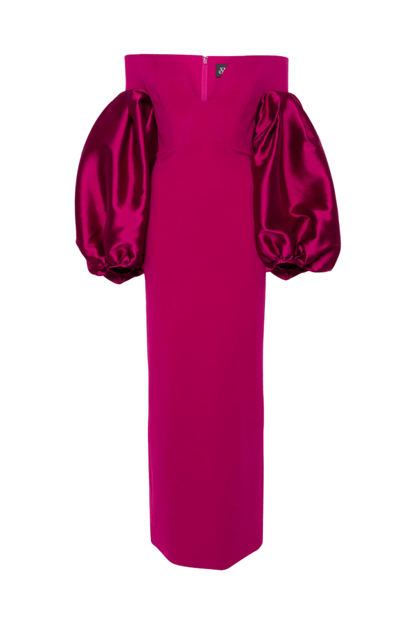 The Mora Maxi Dress - ALBOUSHIYA - district 5 - dubai - riyadh - abaya - dresses - designers - evening wear - luxury - elegance - craftsmanship - gowns - cocktail dresses - collections - georges