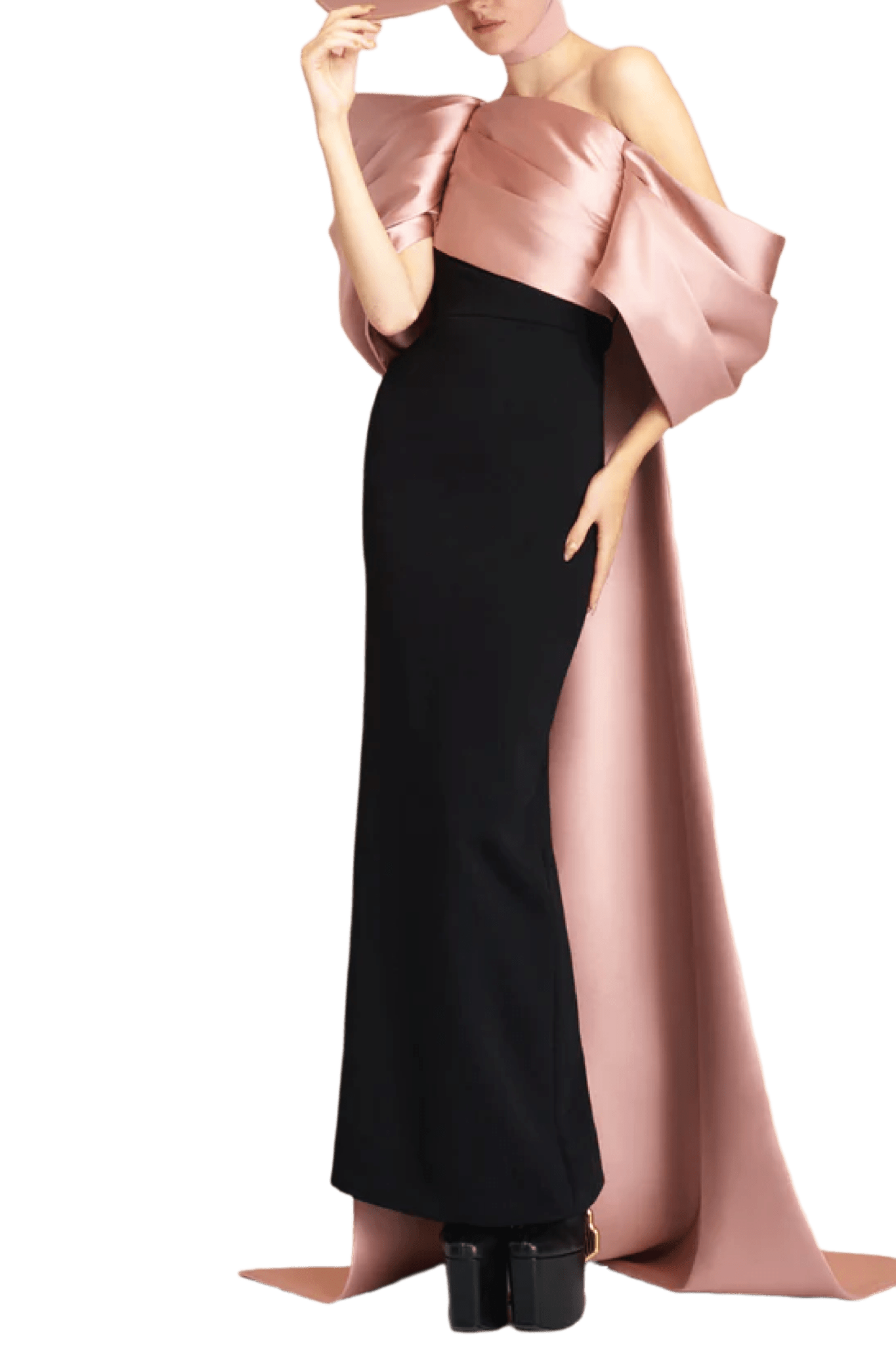 The Raye Maxi Dress - ALBOUSHIYA - district 5 - dubai - riyadh - abaya - dresses - designers - evening wear - luxury - elegance - craftsmanship - gowns - cocktail dresses - collections - georges