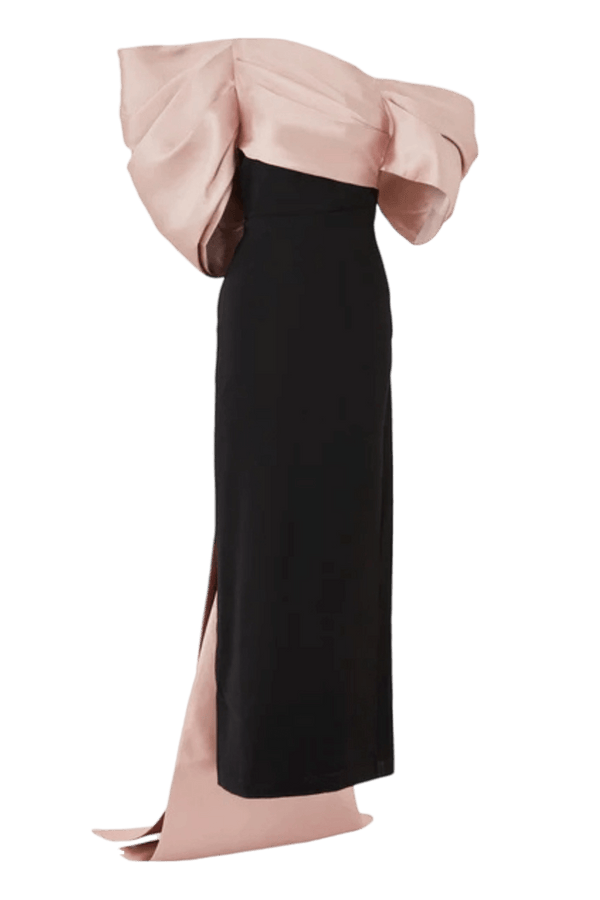The Raye Maxi Dress - ALBOUSHIYA - district 5 - dubai - riyadh - abaya - dresses - designers - evening wear - luxury - elegance - craftsmanship - gowns - cocktail dresses - collections - georges