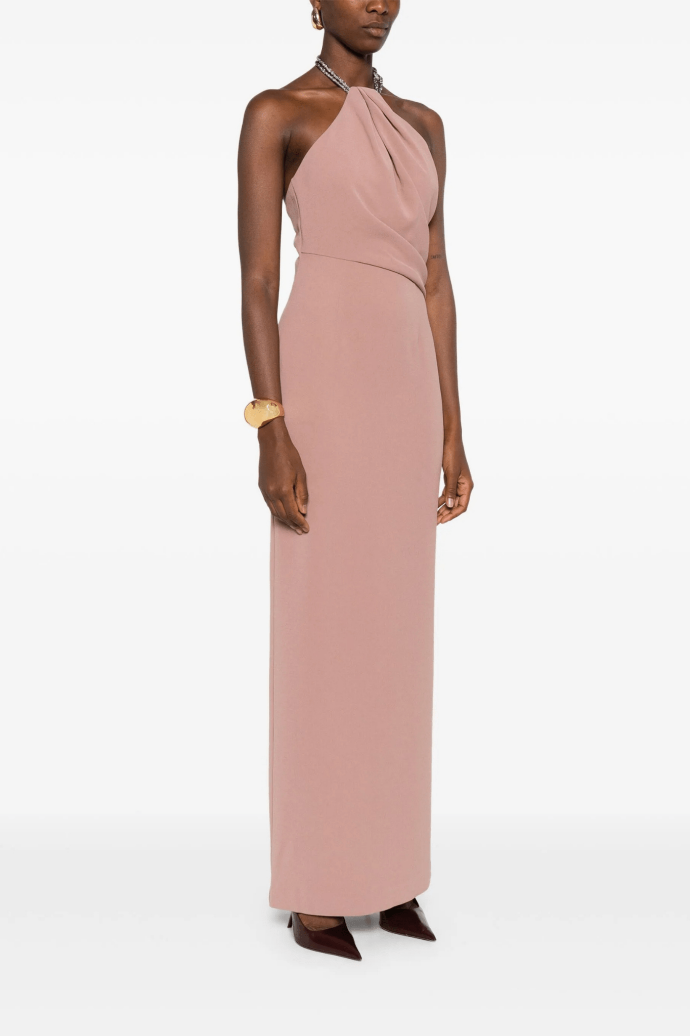 The Riva Maxi Dress in Arctic Blue - ALBOUSHIYA - district 5 - dubai - riyadh - abaya - dresses - designers - evening wear - luxury - elegance - craftsmanship - gowns - cocktail dresses - collections - georges