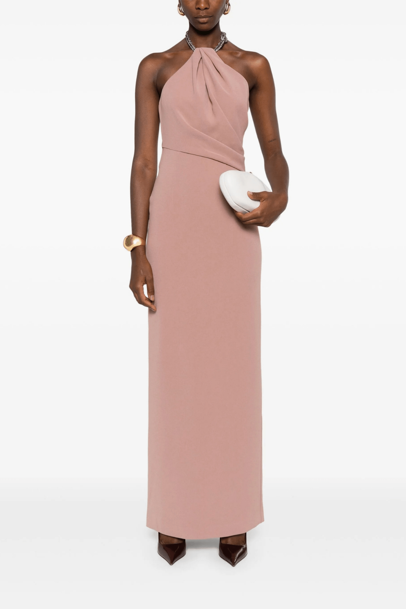 The Riva Maxi Dress in Arctic Blue - ALBOUSHIYA - district 5 - dubai - riyadh - abaya - dresses - designers - evening wear - luxury - elegance - craftsmanship - gowns - cocktail dresses - collections - georges