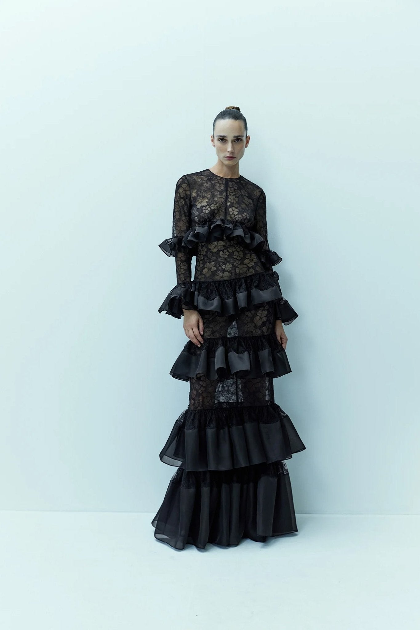 The Swan Gown - ALBOUSHIYA - district 5 - dubai - riyadh - abaya - dresses - designers - evening wear - luxury - elegance - craftsmanship - gowns - cocktail dresses - collections - georges