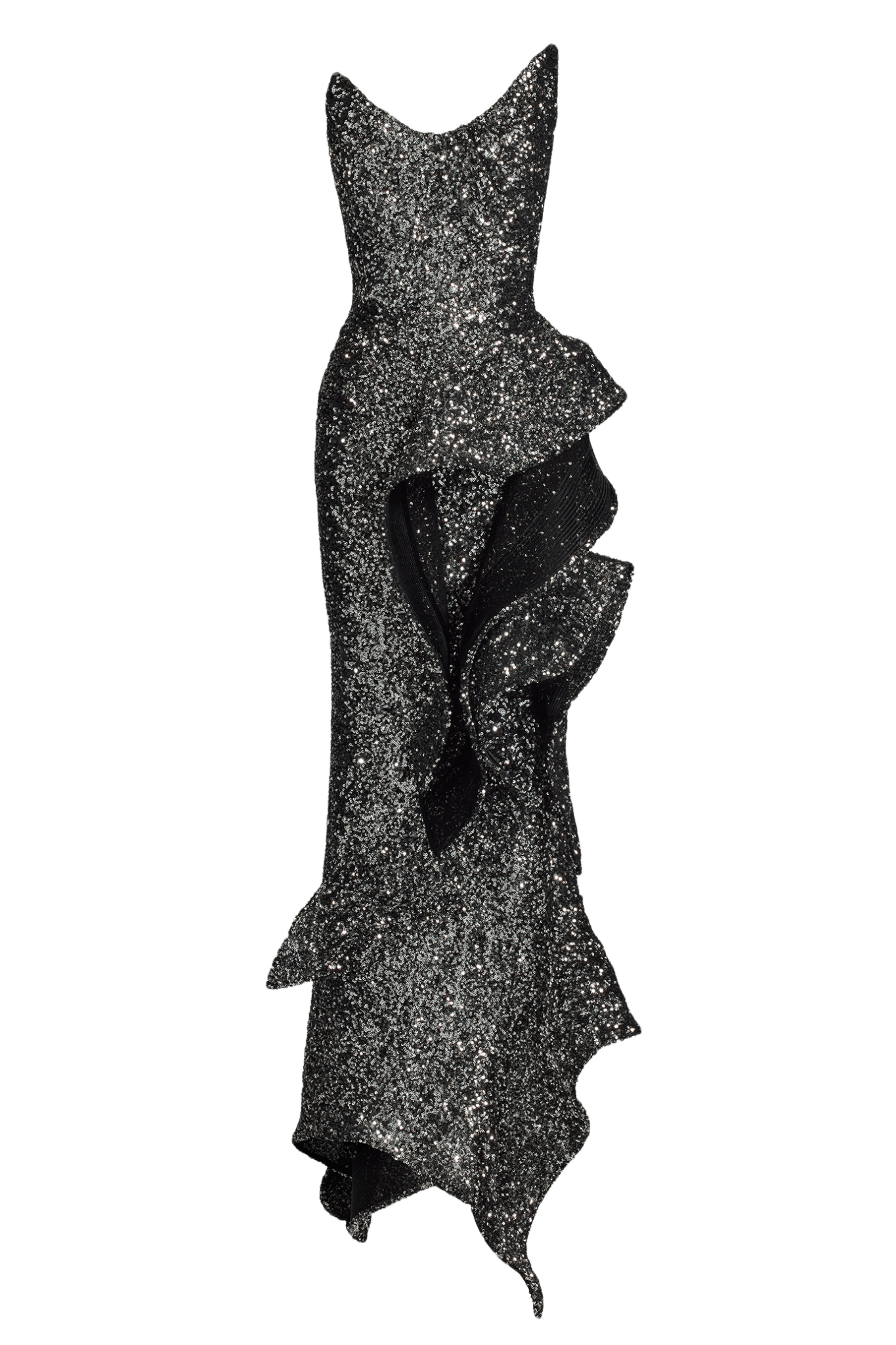 Thistle Wave Gown - ALBOUSHIYA - district 5 - dubai - riyadh - abaya - dresses - designers - evening wear - luxury - elegance - craftsmanship - gowns - cocktail dresses - collections - georges