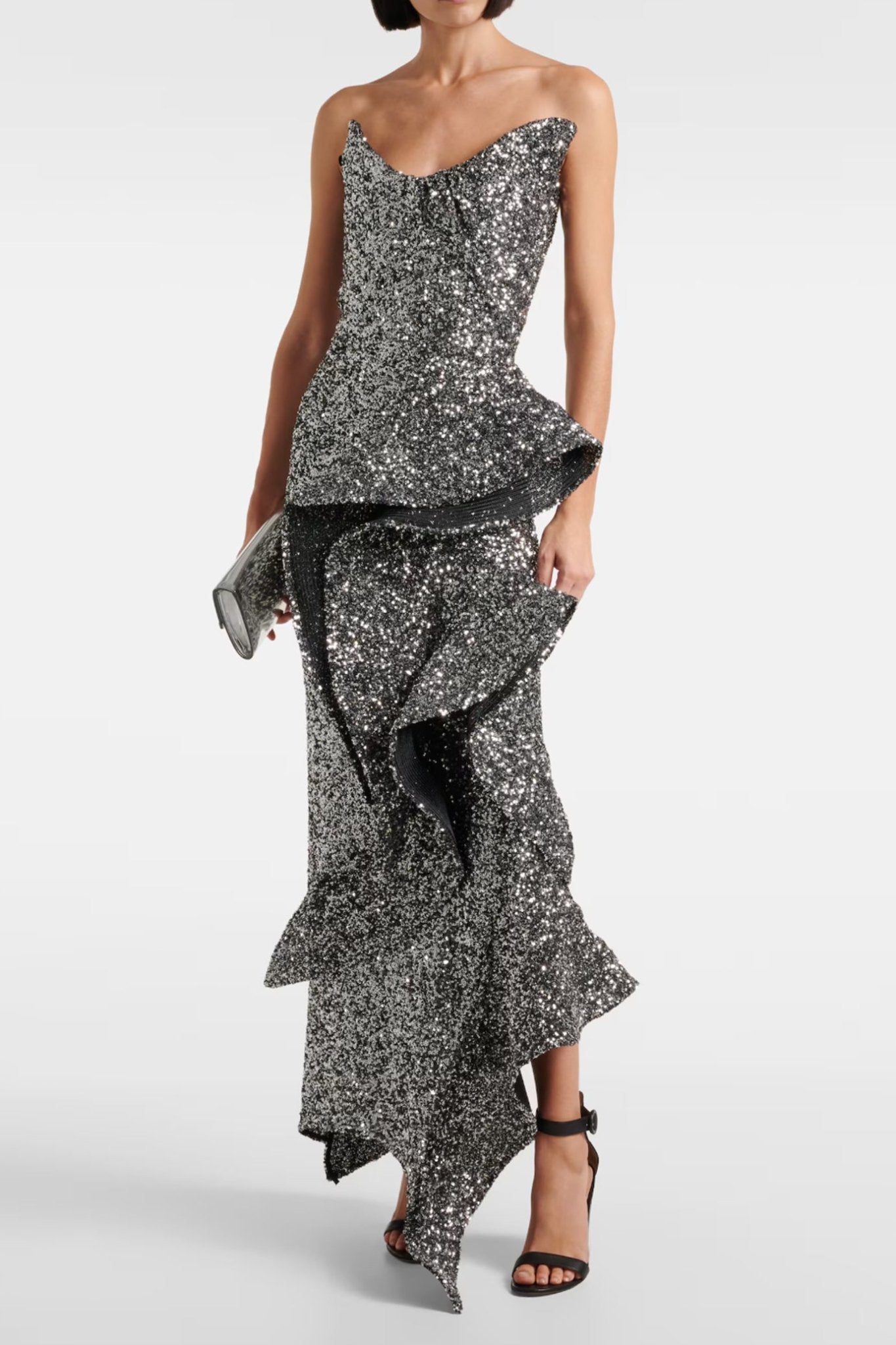 Thistle Wave Gown - ALBOUSHIYA - district 5 - dubai - riyadh - abaya - dresses - designers - evening wear - luxury - elegance - craftsmanship - gowns - cocktail dresses - collections - georges