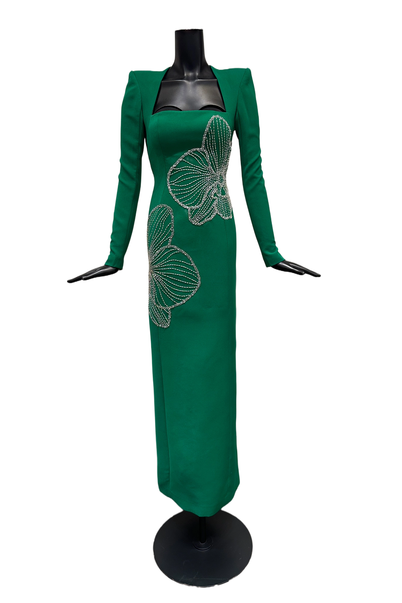 Noir Orchid Elegance Gown