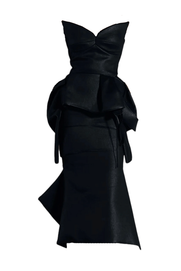 Trilogy Dress - ALBOUSHIYA - district 5 - dubai - riyadh - abaya - dresses - designers - evening wear - luxury - elegance - craftsmanship - gowns - cocktail dresses - collections - georges