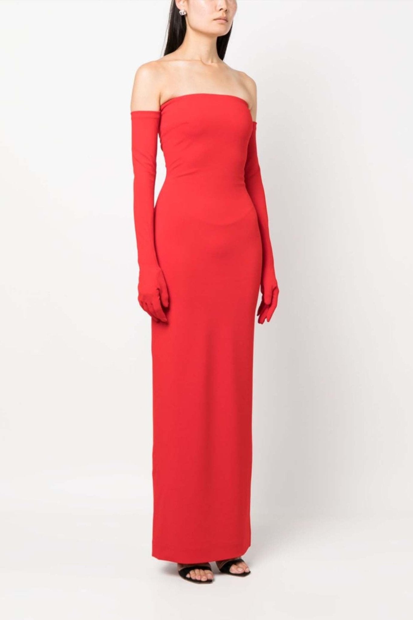 Tullia Strapless Gown - ALBOUSHIYA - district 5 - dubai - riyadh - abaya - dresses - designers - evening wear - luxury - elegance - craftsmanship - gowns - cocktail dresses - collections - georges