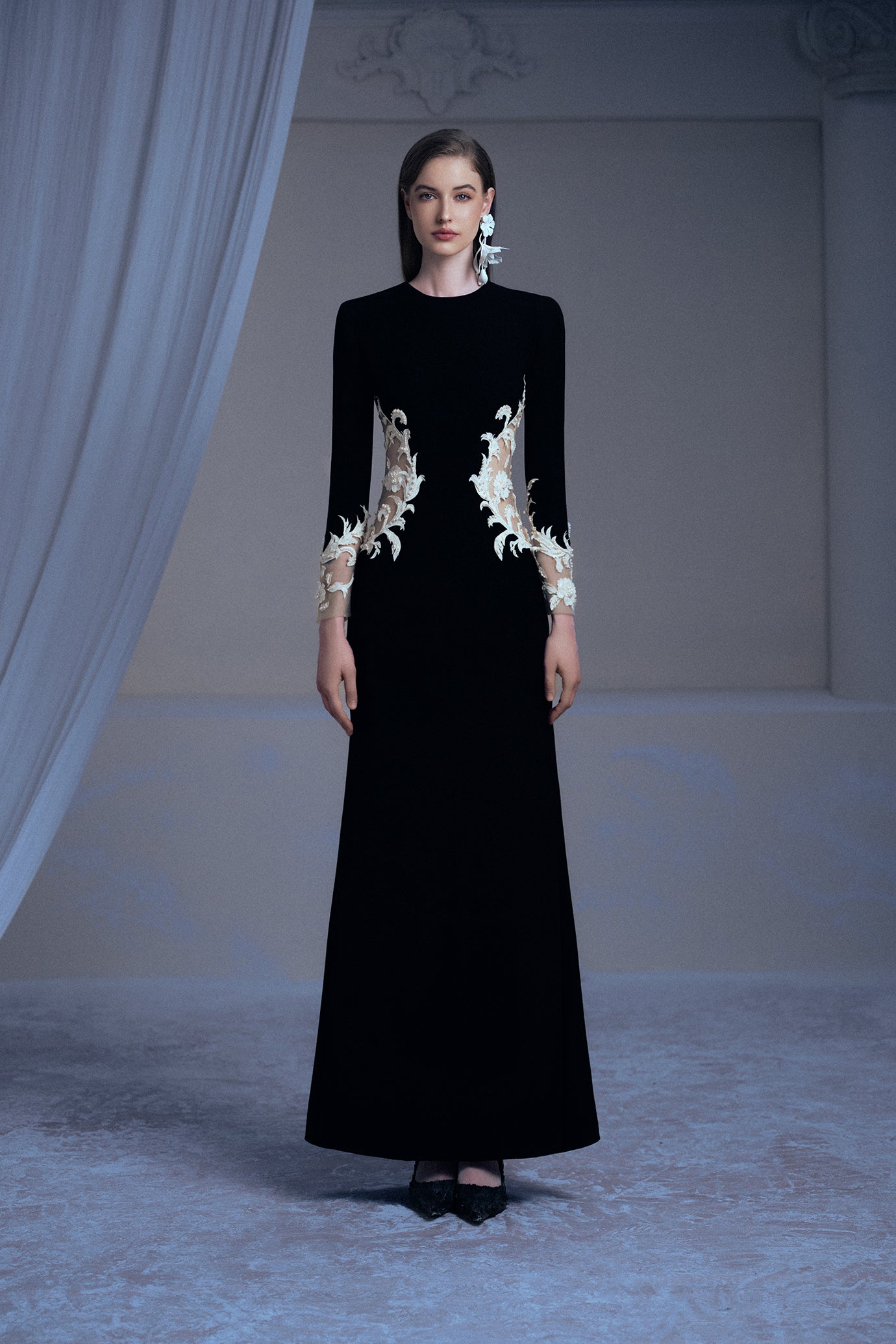 Midnight Baroque Gown