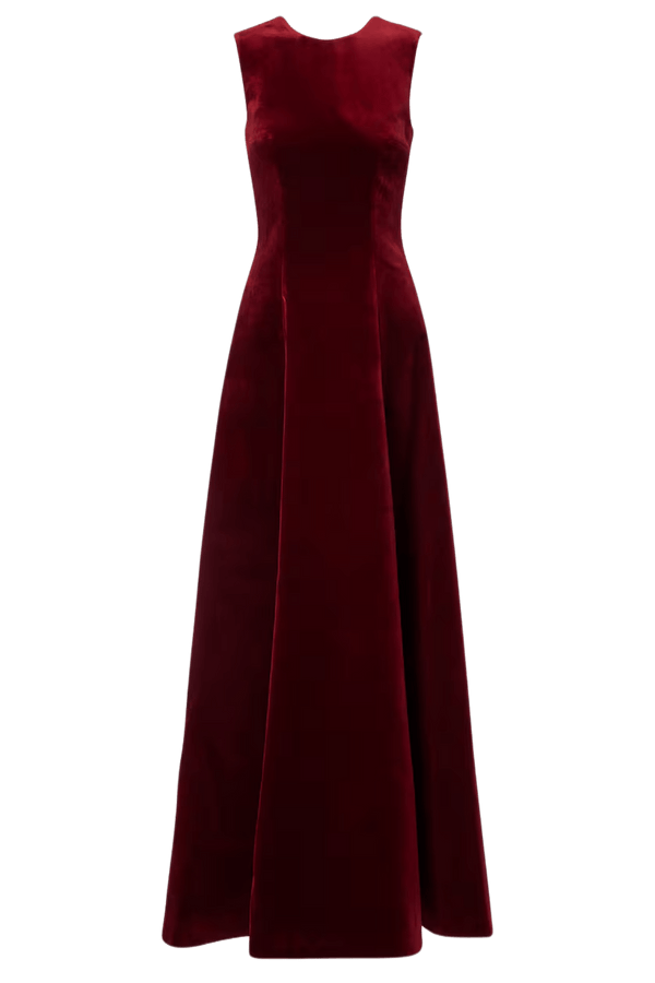 Velvet Nodin Gown - ALBOUSHIYA - district 5 - dubai - riyadh - abaya - dresses - designers - evening wear - luxury - elegance - craftsmanship - gowns - cocktail dresses - collections - georges