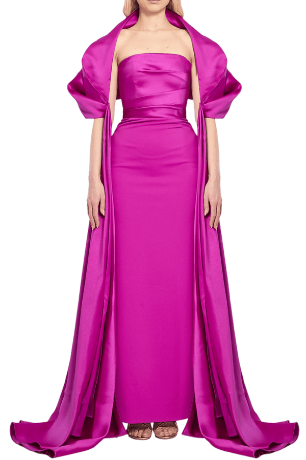 Vera long dress - ALBOUSHIYA - district 5 - dubai - riyadh - abaya - dresses - designers - evening wear - luxury - elegance - craftsmanship - gowns - cocktail dresses - collections - georges