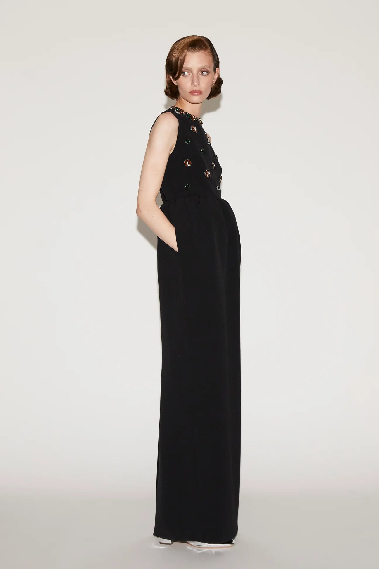 Virginia Embroidered Gown - ALBOUSHIYA - district 5 - dubai - riyadh - abaya - dresses - designers - evening wear - luxury - elegance - craftsmanship - gowns - cocktail dresses - collections - georges