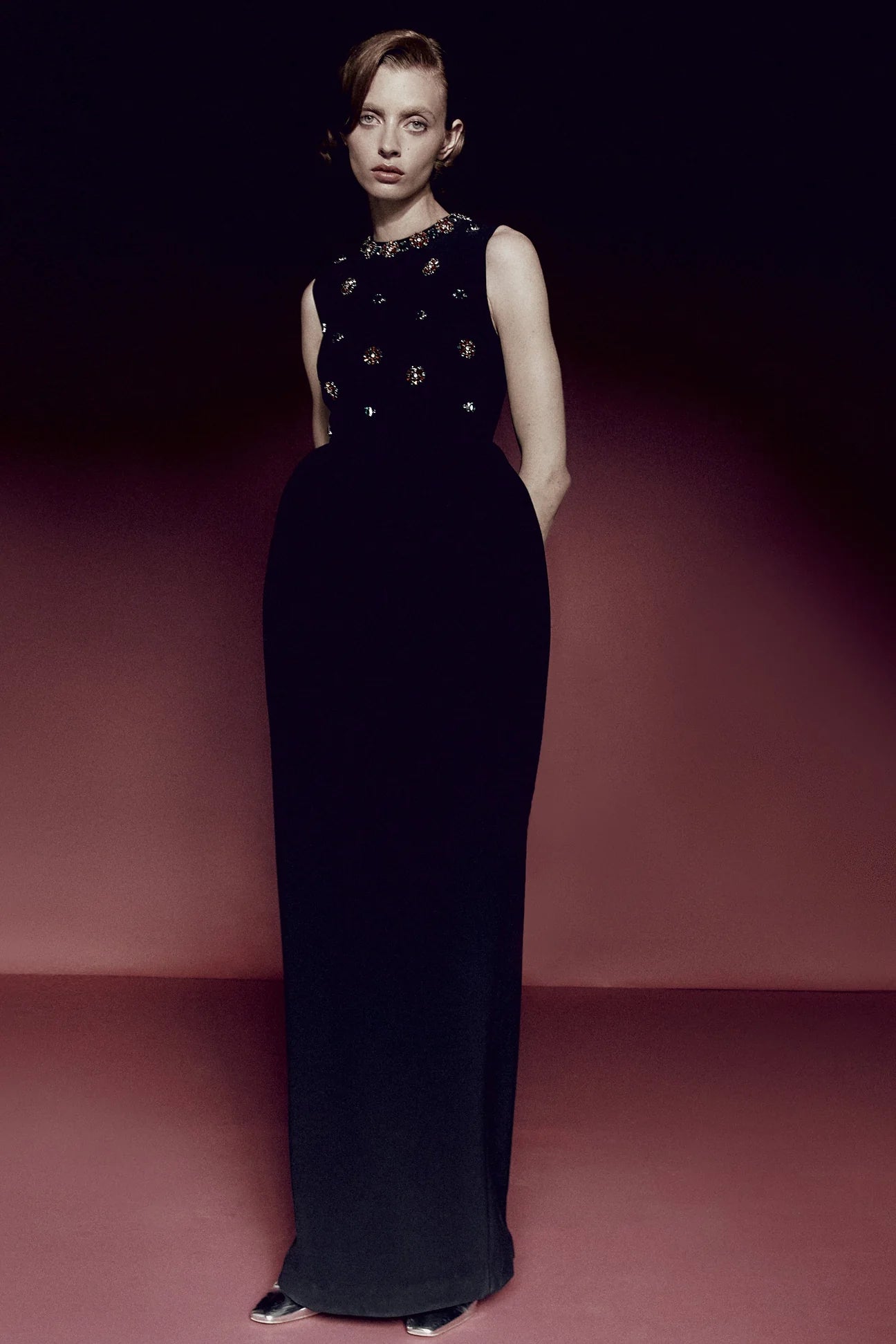 Virginia Embroidered Gown - ALBOUSHIYA - district 5 - dubai - riyadh - abaya - dresses - designers - evening wear - luxury - elegance - craftsmanship - gowns - cocktail dresses - collections - georges