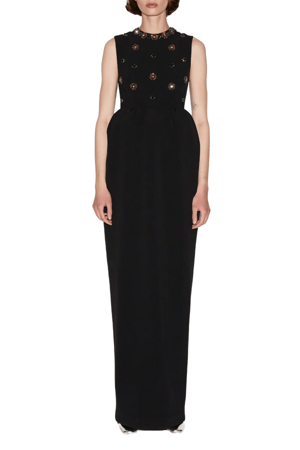 Virginia Embroidered Gown - ALBOUSHIYA - district 5 - dubai - riyadh - abaya - dresses - designers - evening wear - luxury - elegance - craftsmanship - gowns - cocktail dresses - collections - georges