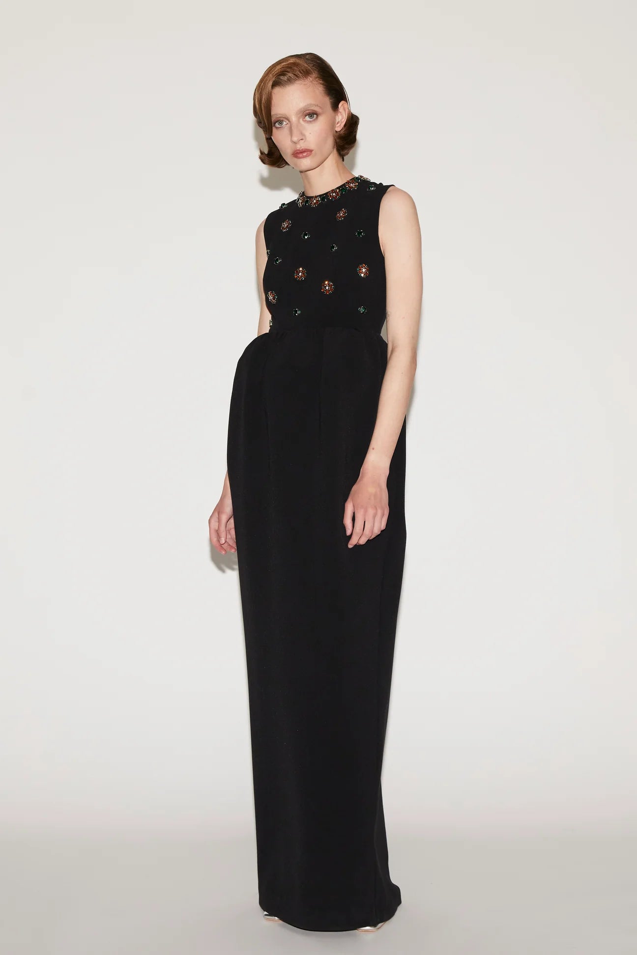 Virginia Embroidered Gown - ALBOUSHIYA - district 5 - dubai - riyadh - abaya - dresses - designers - evening wear - luxury - elegance - craftsmanship - gowns - cocktail dresses - collections - georges