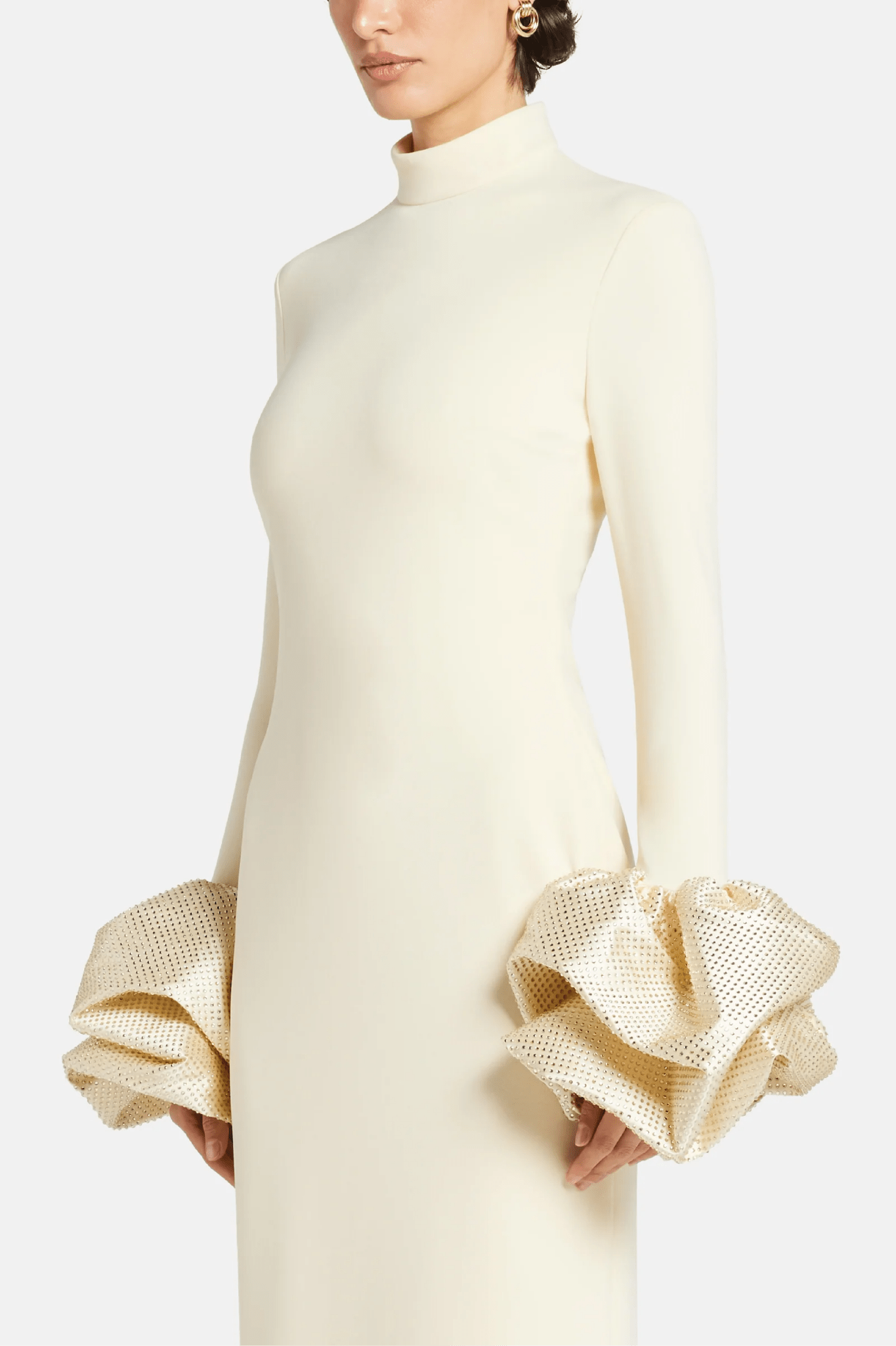 Viviana Crystal Maxi Dress - ALBOUSHIYA - district 5 - dubai - riyadh - abaya - dresses - designers - evening wear - luxury - elegance - craftsmanship - gowns - cocktail dresses - collections - georges