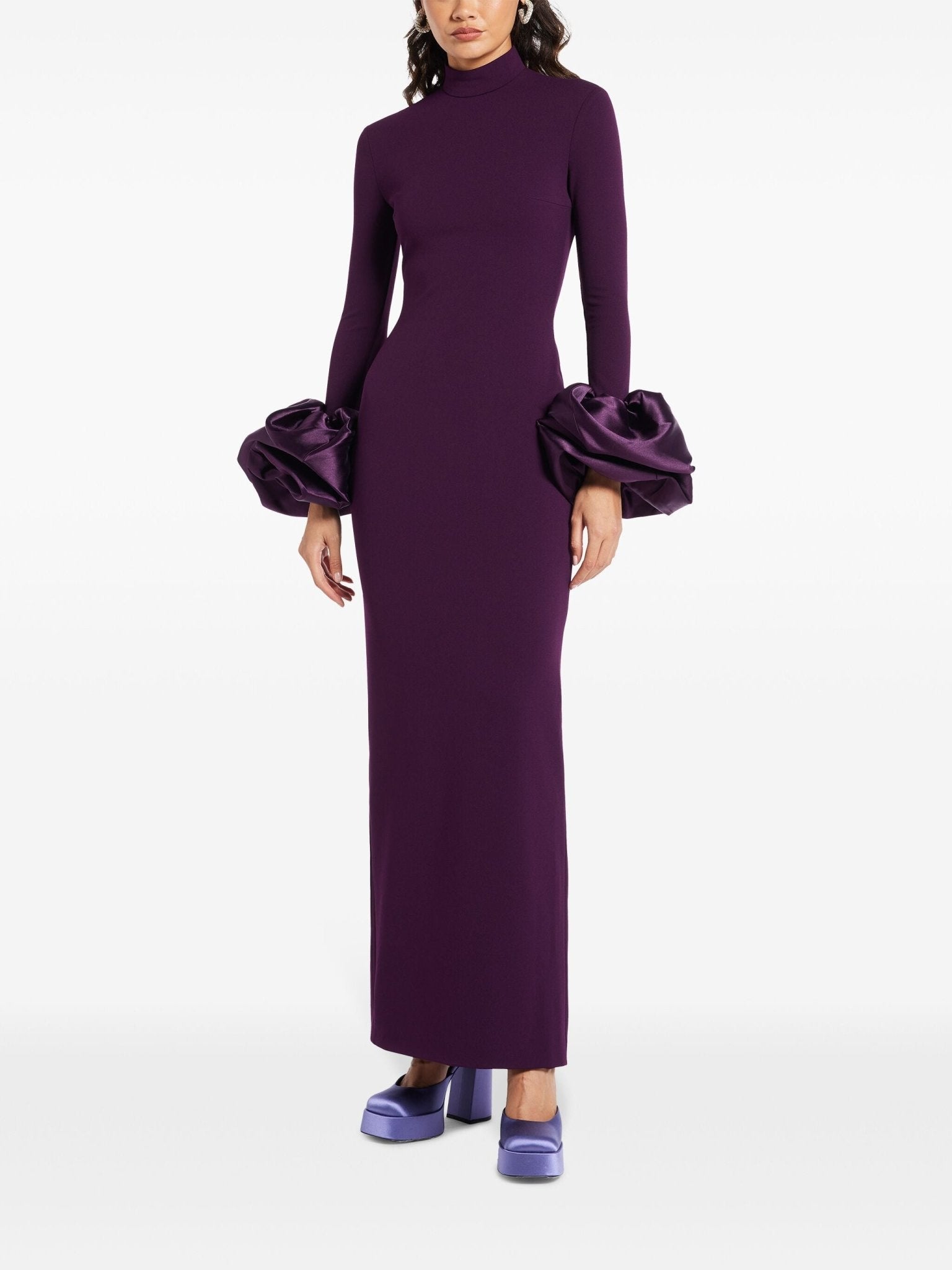 Viviana Puff - sleeve Gown - ALBOUSHIYA - district 5 - dubai - riyadh - abaya - dresses - designers - evening wear - luxury - elegance - craftsmanship - gowns - cocktail dresses - collections - georges