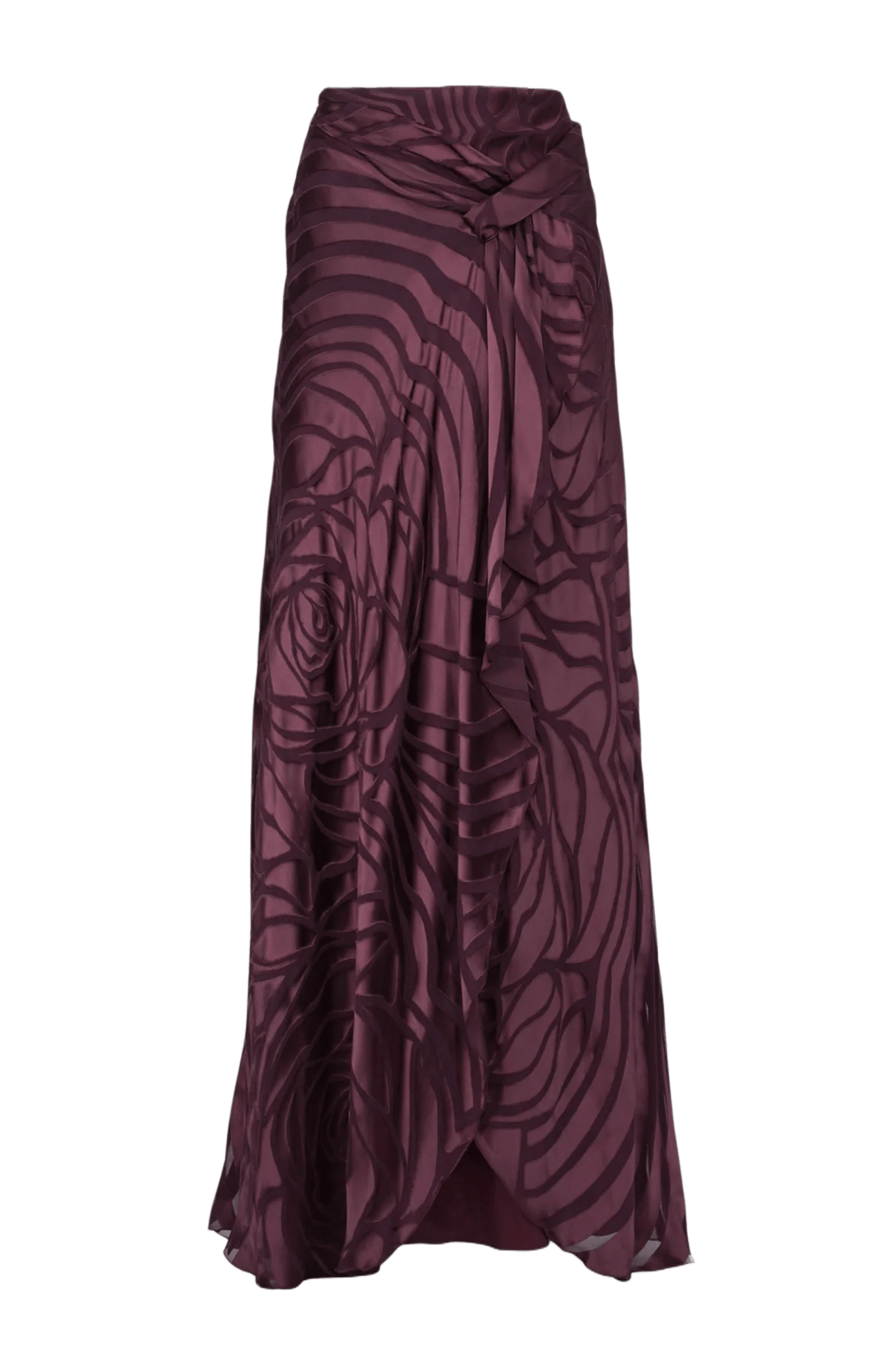 Women's Bordeaux Skirt - ALBOUSHIYA - district 5 - dubai - riyadh - abaya - dresses - designers - evening wear - luxury - elegance - craftsmanship - gowns - cocktail dresses - collections - georges
