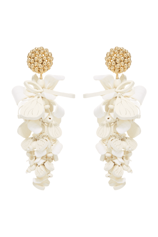 Wooden Petal Earrings - ALBOUSHIYA - district 5 - dubai - riyadh - abaya - dresses - designers - evening wear - luxury - elegance - craftsmanship - gowns - cocktail dresses - collections - georges