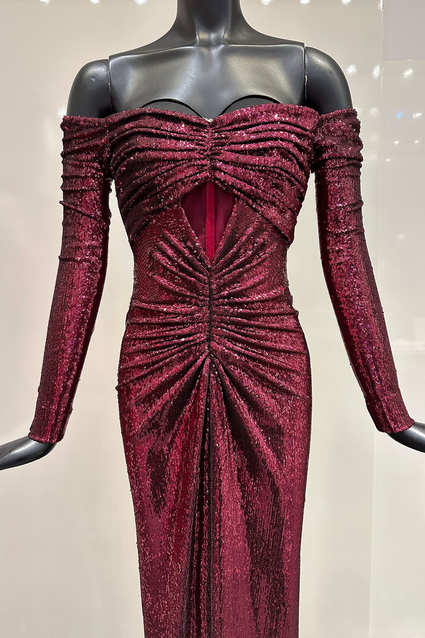 Off Shoulder Sequin Dress