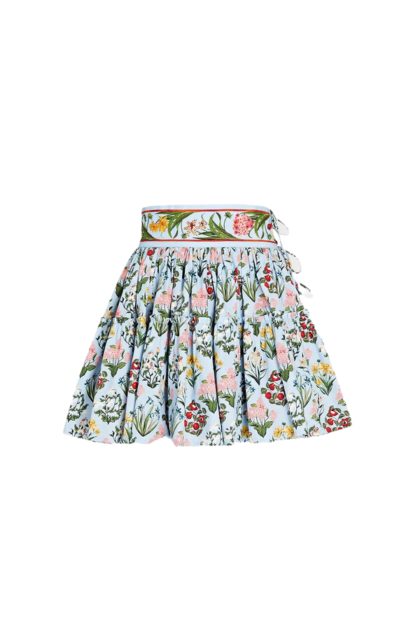 Grosella Embellished Floral Mini Skirt