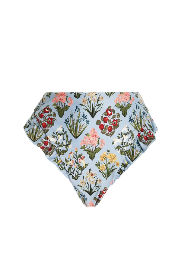 Jengibre Ruffled Floral Bikini Bottoms