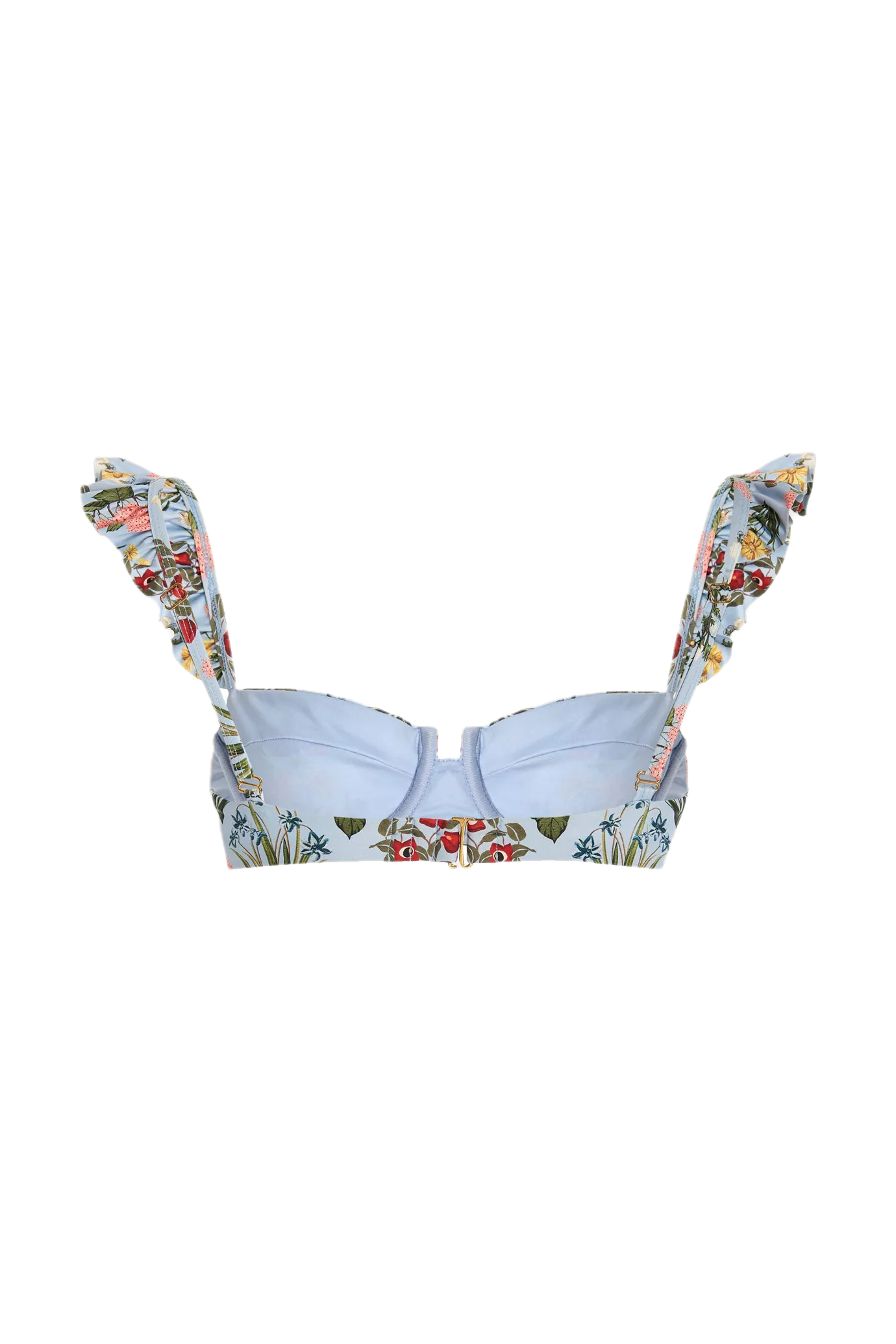 Kiwi Ruffled Bikini Top