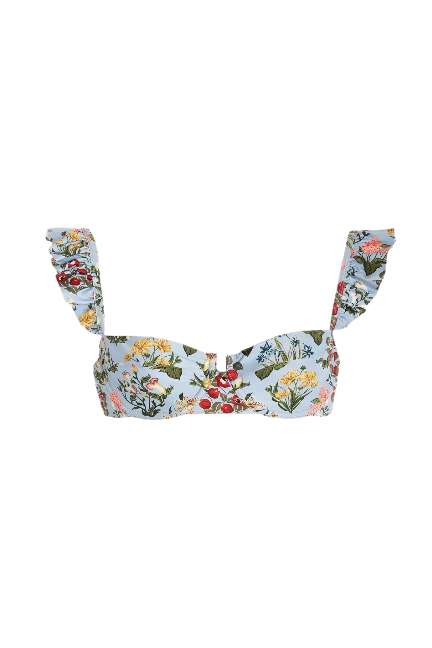 Kiwi Ruffled Bikini Top