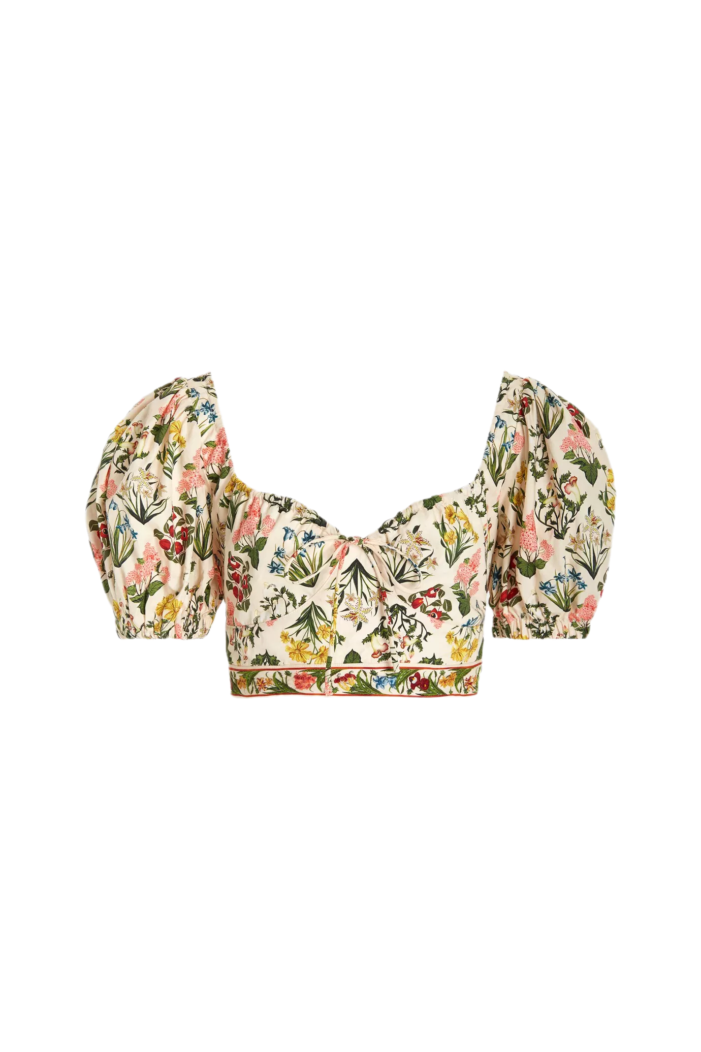 Palmarosa Floral Cotton Crop Top