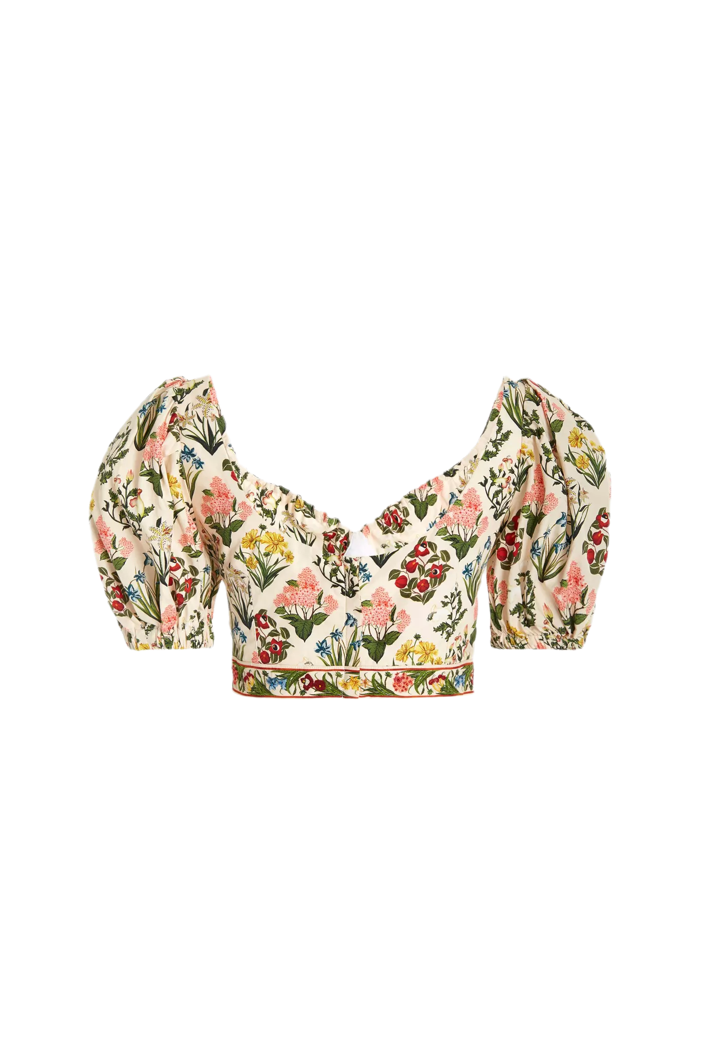 Palmarosa Floral Cotton Crop Top