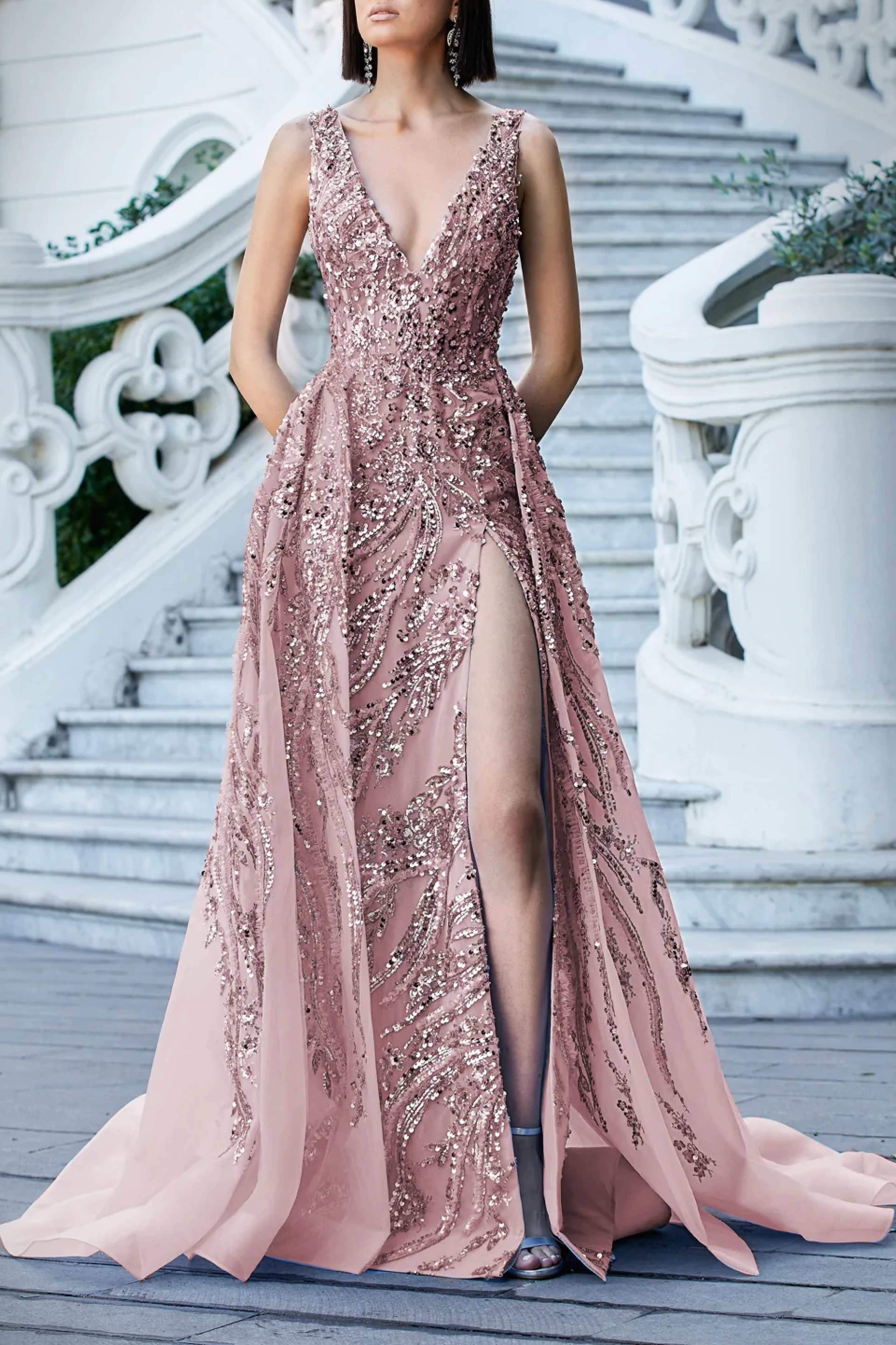 Embroidered Gown