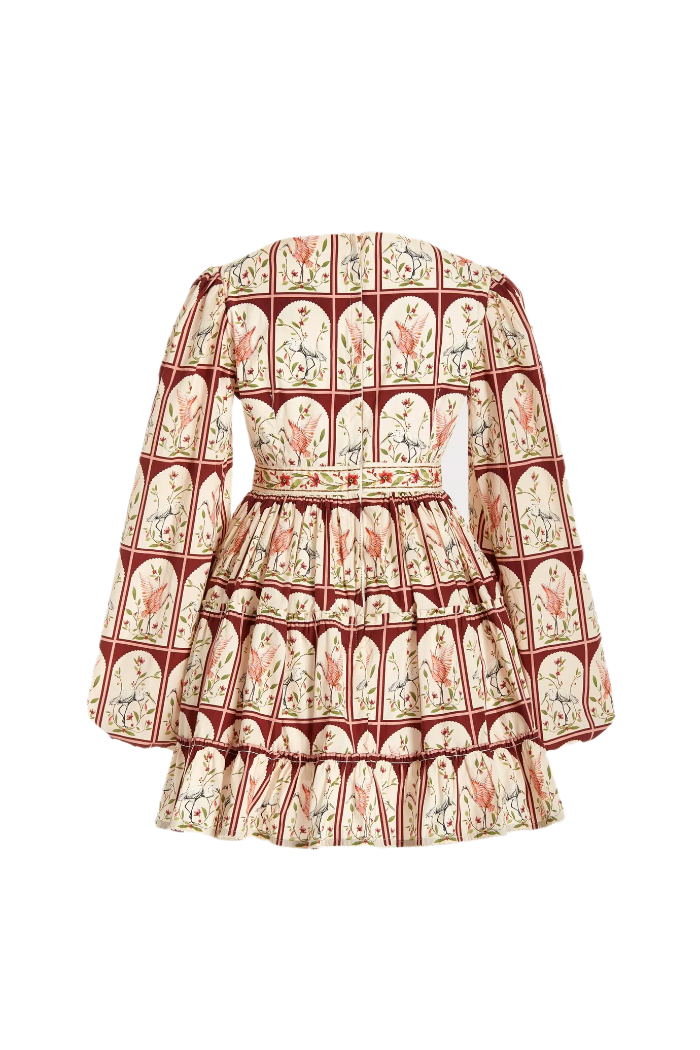 Avena Printed Cotton Mini Dress