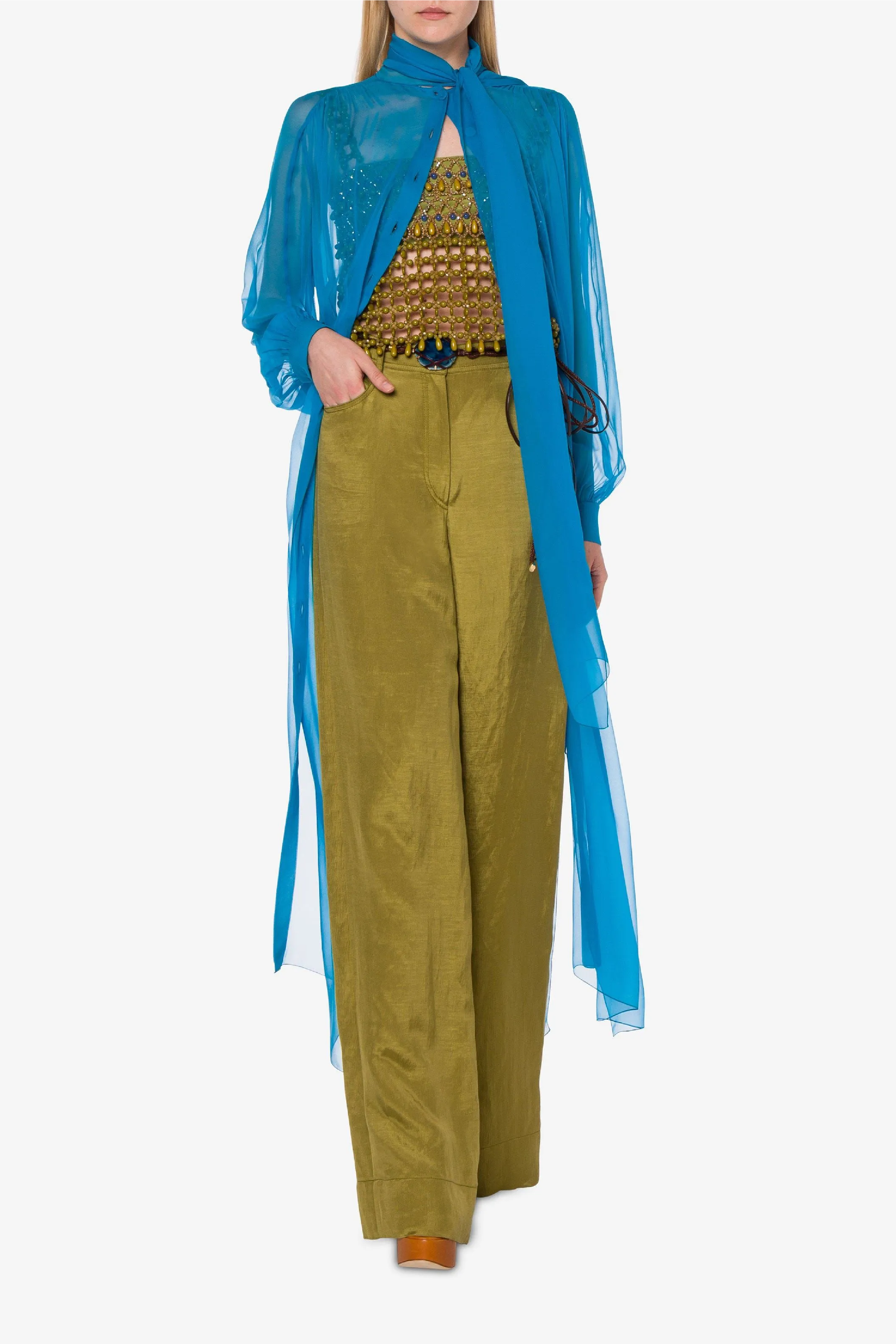 Chiffon Shirt Dress