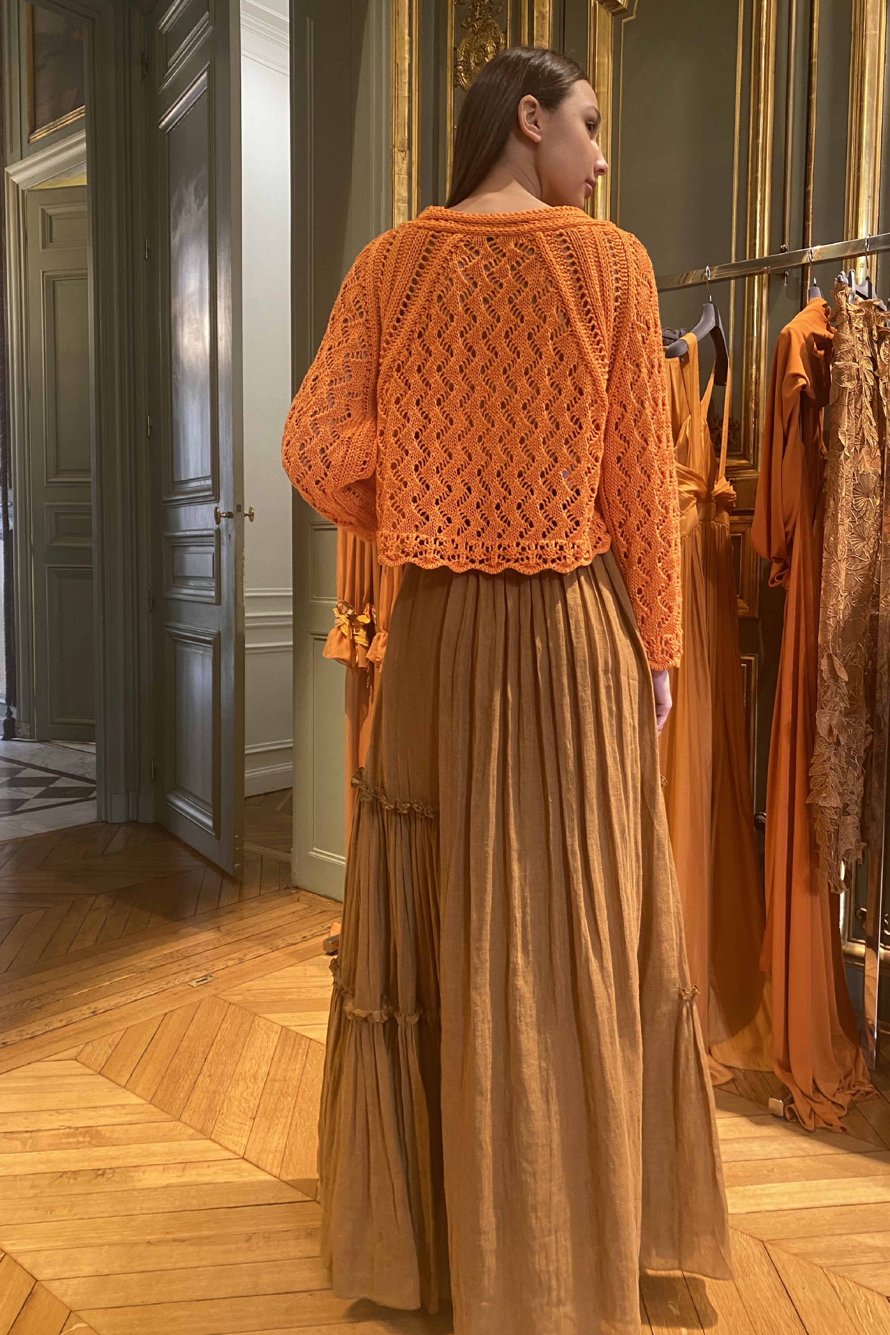 Linen Maxi Skirt
