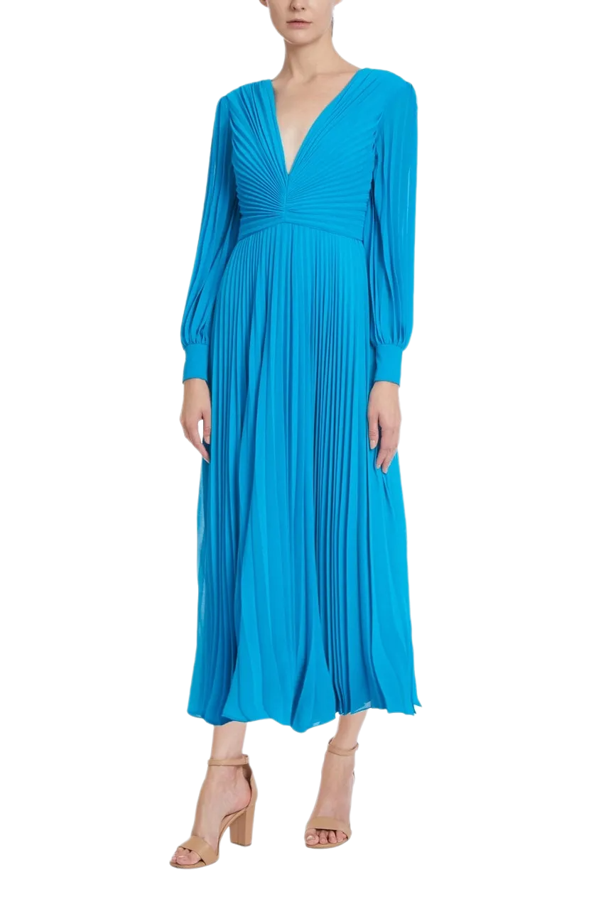 Pleated Midi Dress