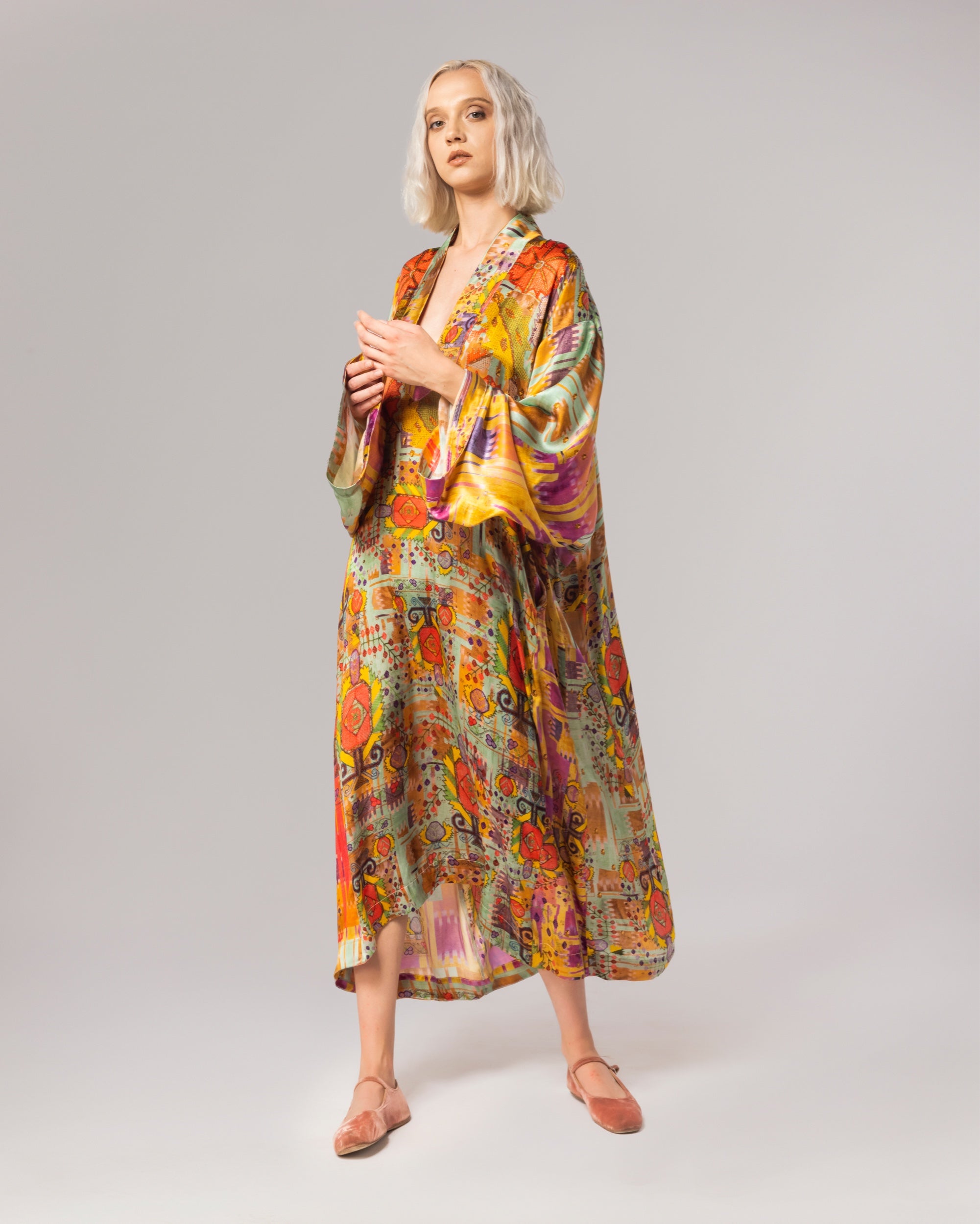 Izmir Silk Satin Farida Dress